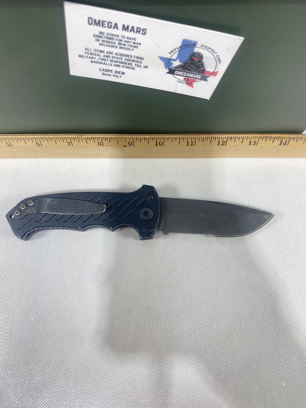 Gerber -90. 06. Light usage. Ding on blade