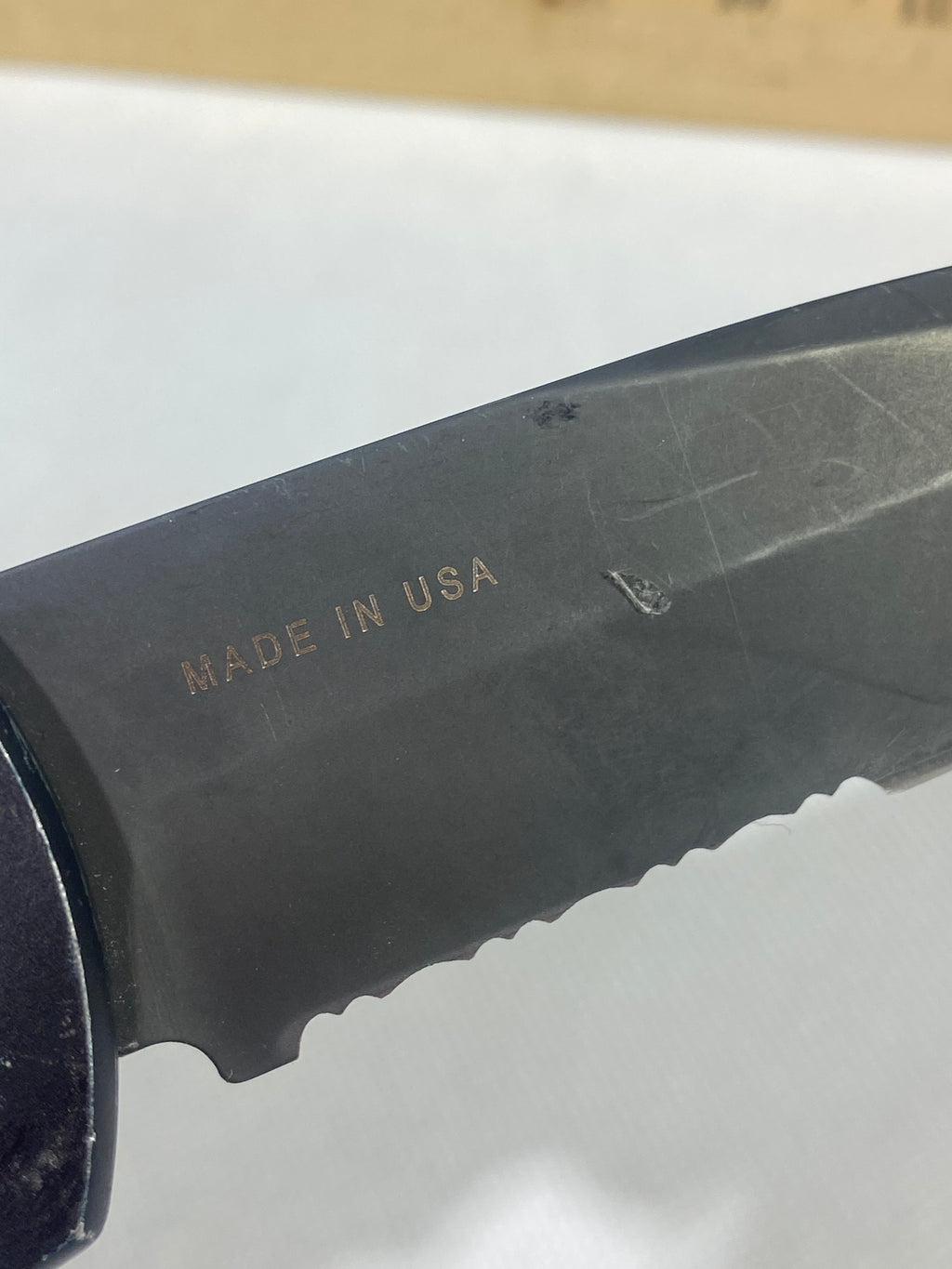 Gerber -90. 06. Light usage. Ding on blade