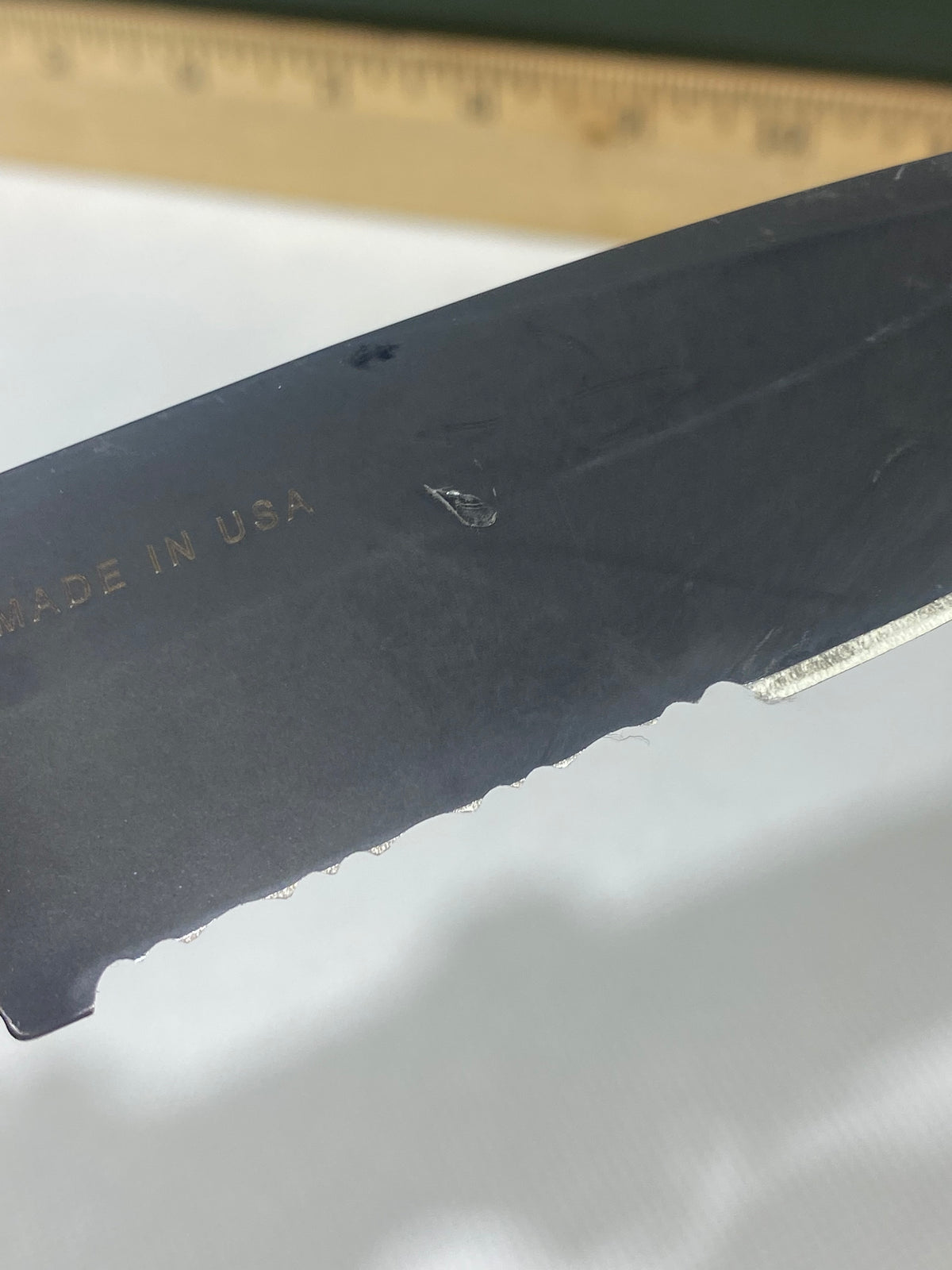 Gerber -90. 06. Light usage. Ding on blade