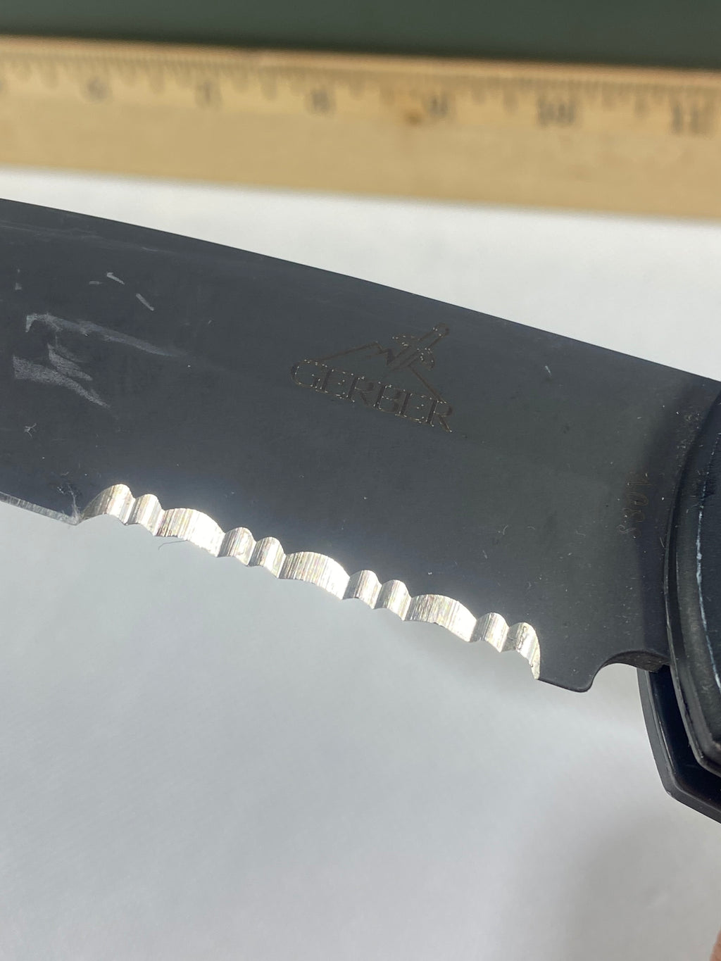 Gerber -90. 06. Light usage. Ding on blade