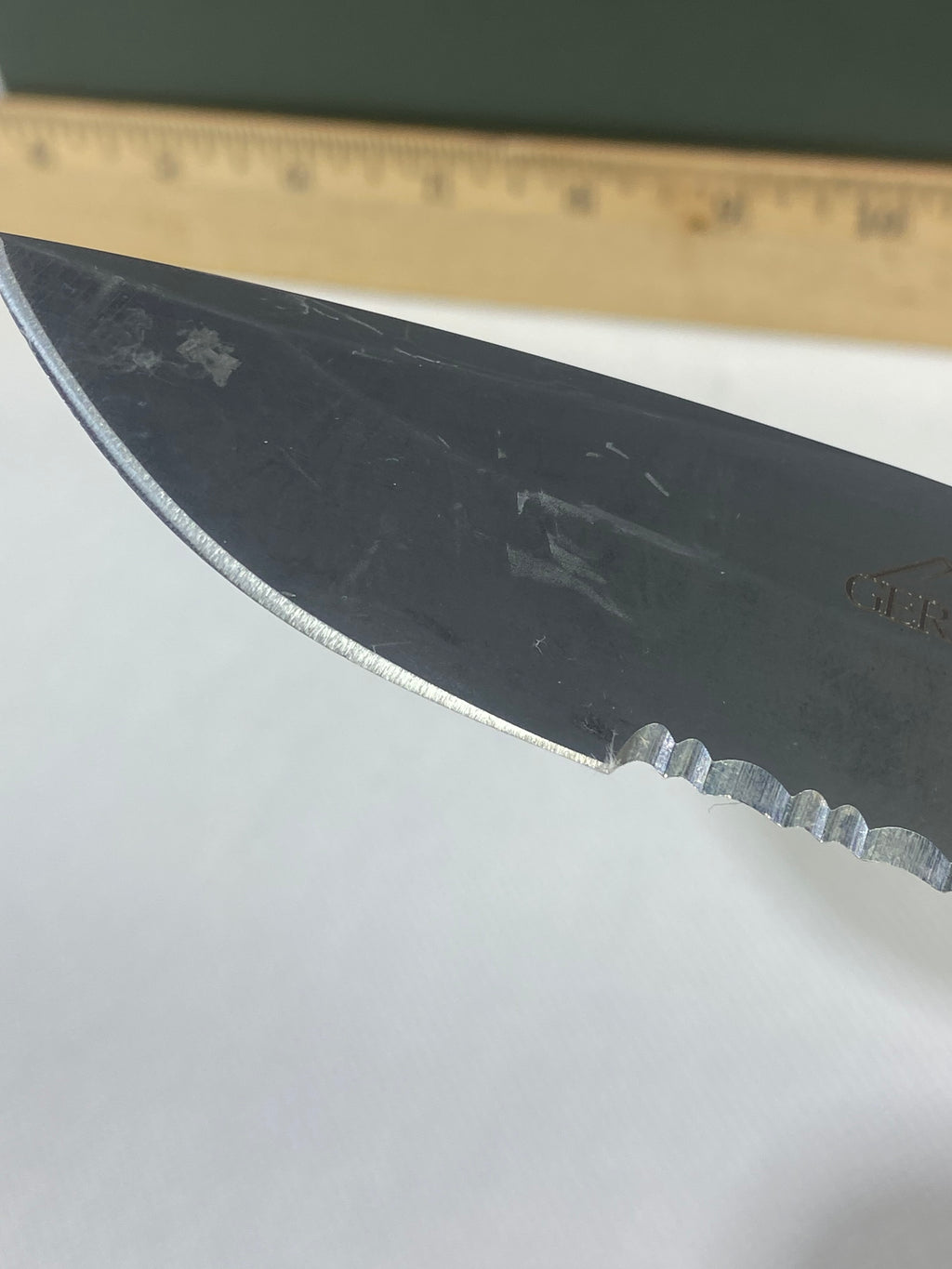 Gerber -90. 06. Light usage. Ding on blade
