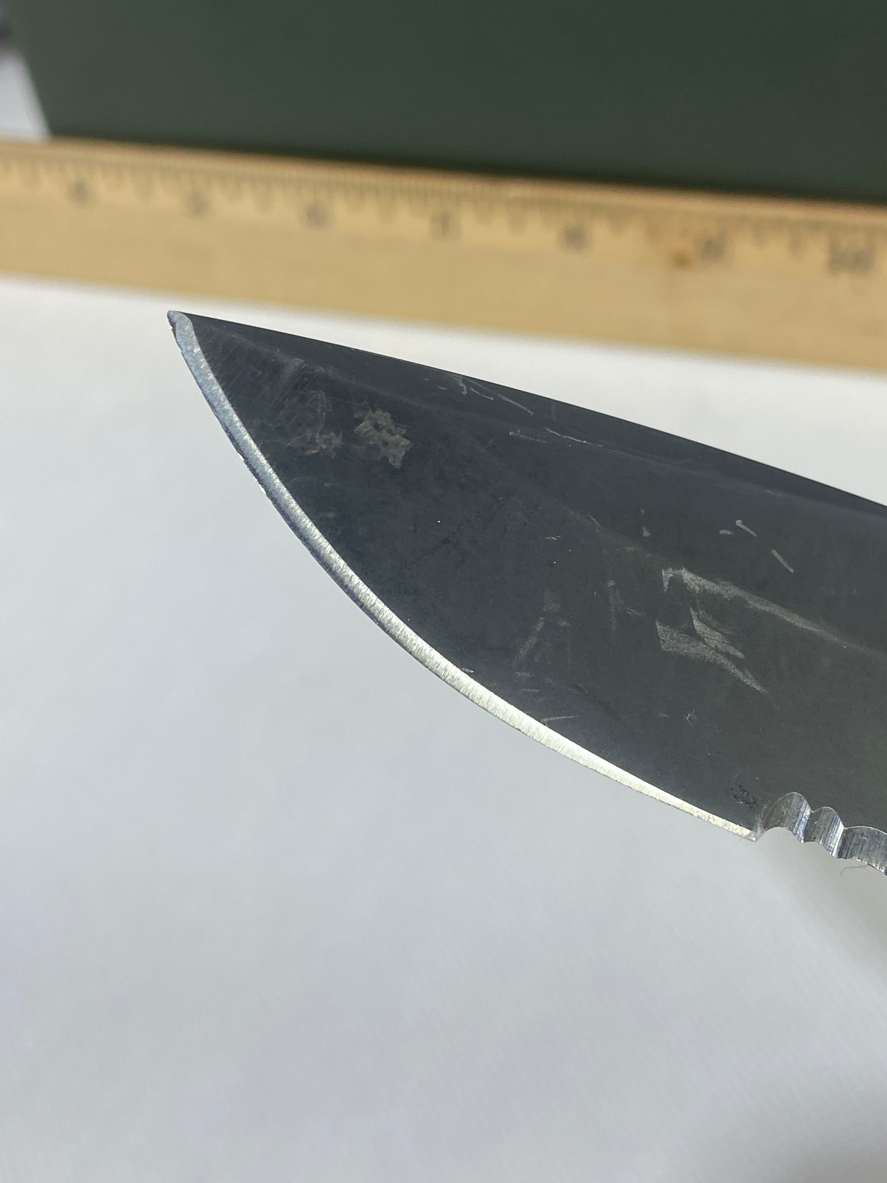 Gerber -90. 06. Light usage. Ding on blade