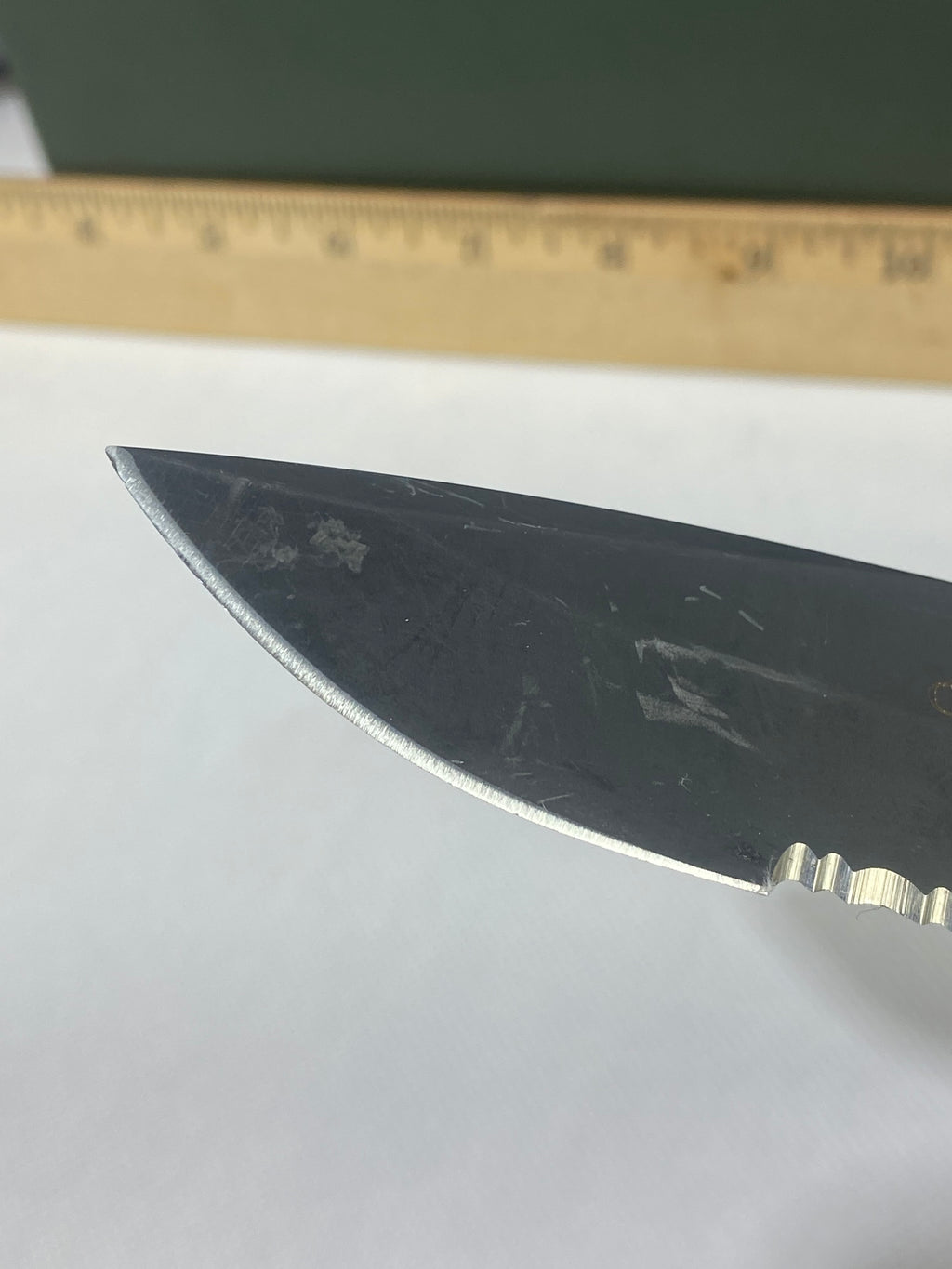 Gerber -90. 06. Light usage. Ding on blade