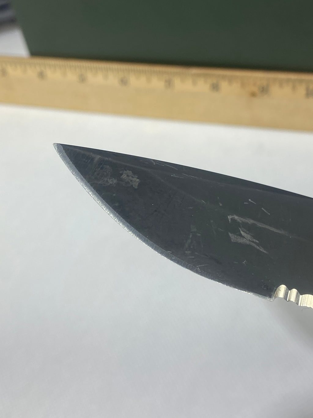 Gerber -90. 06. Light usage. Ding on blade