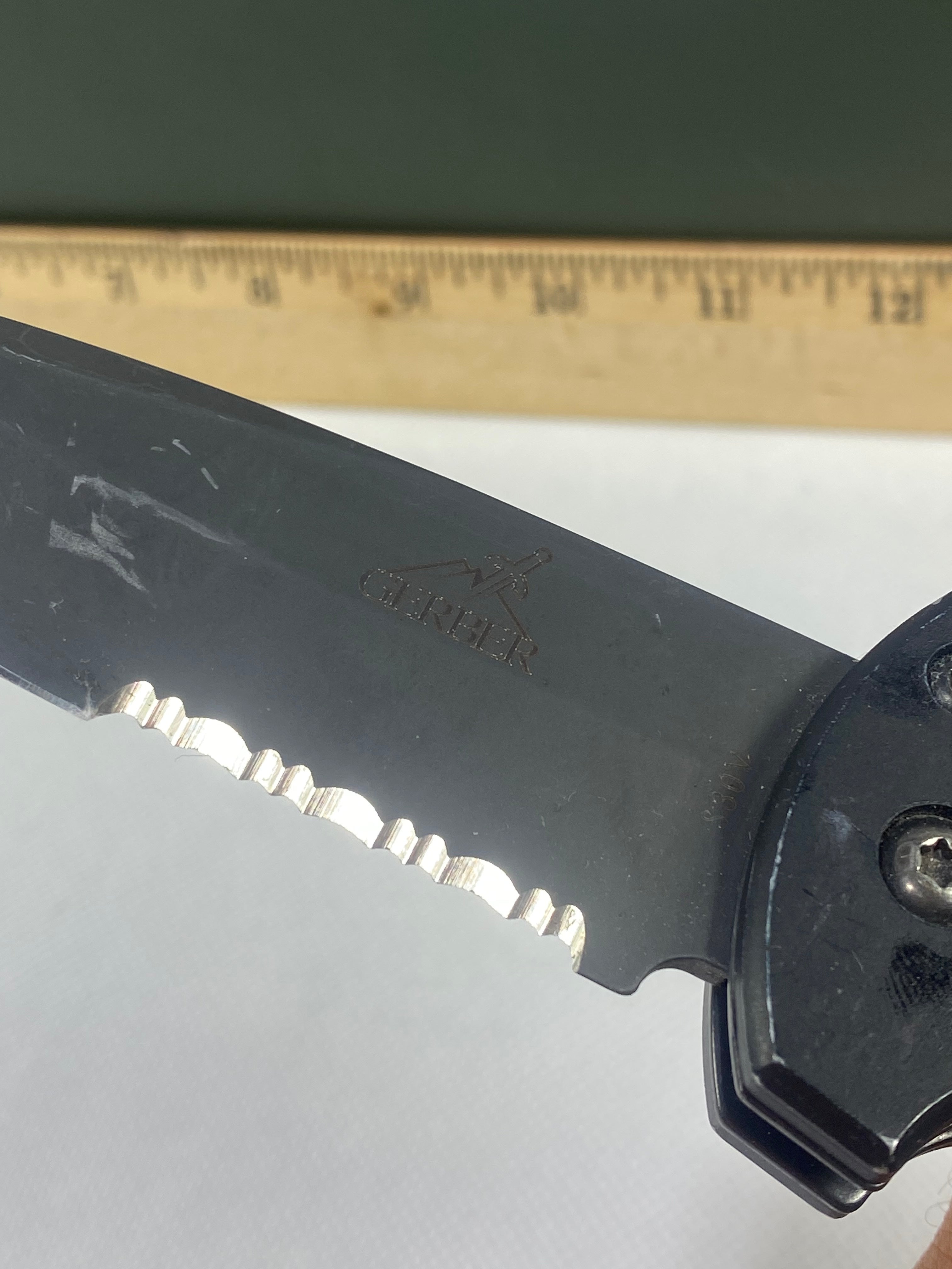 Gerber -90. 06. Light usage. Ding on blade