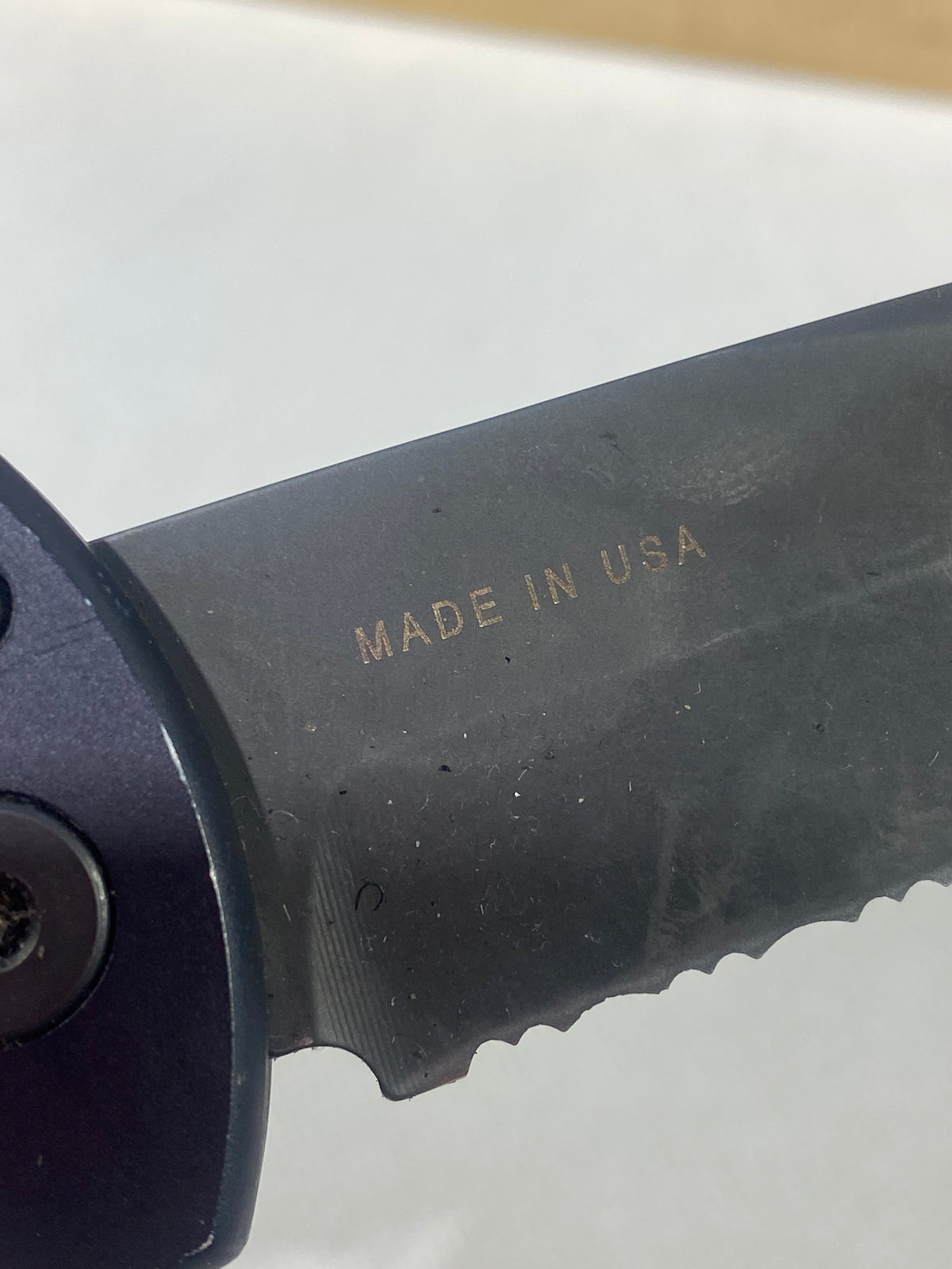 Gerber -91. 06. Light usage. Dings on blade.