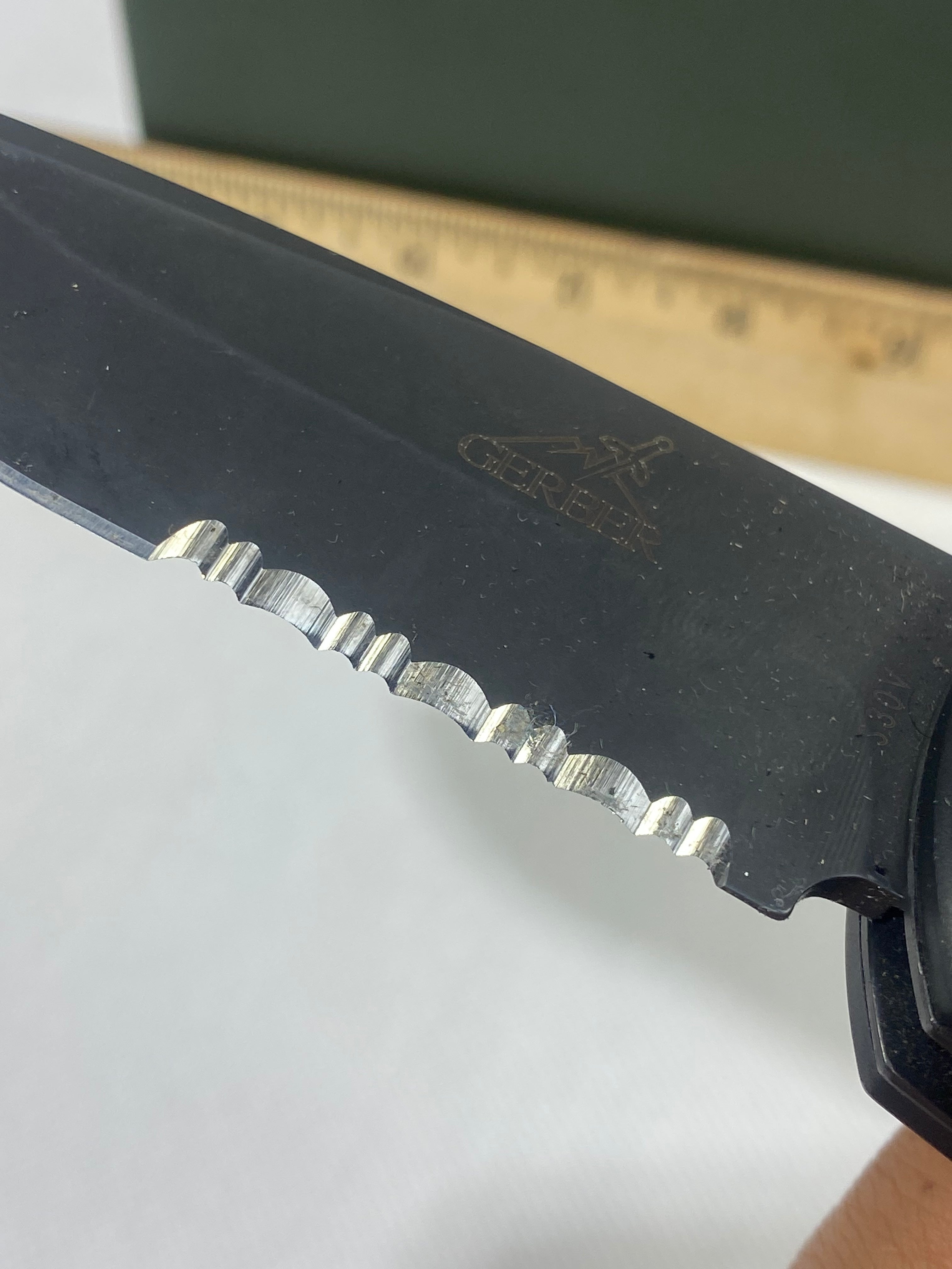 Gerber -91. 06. Light usage. Dings on blade.
