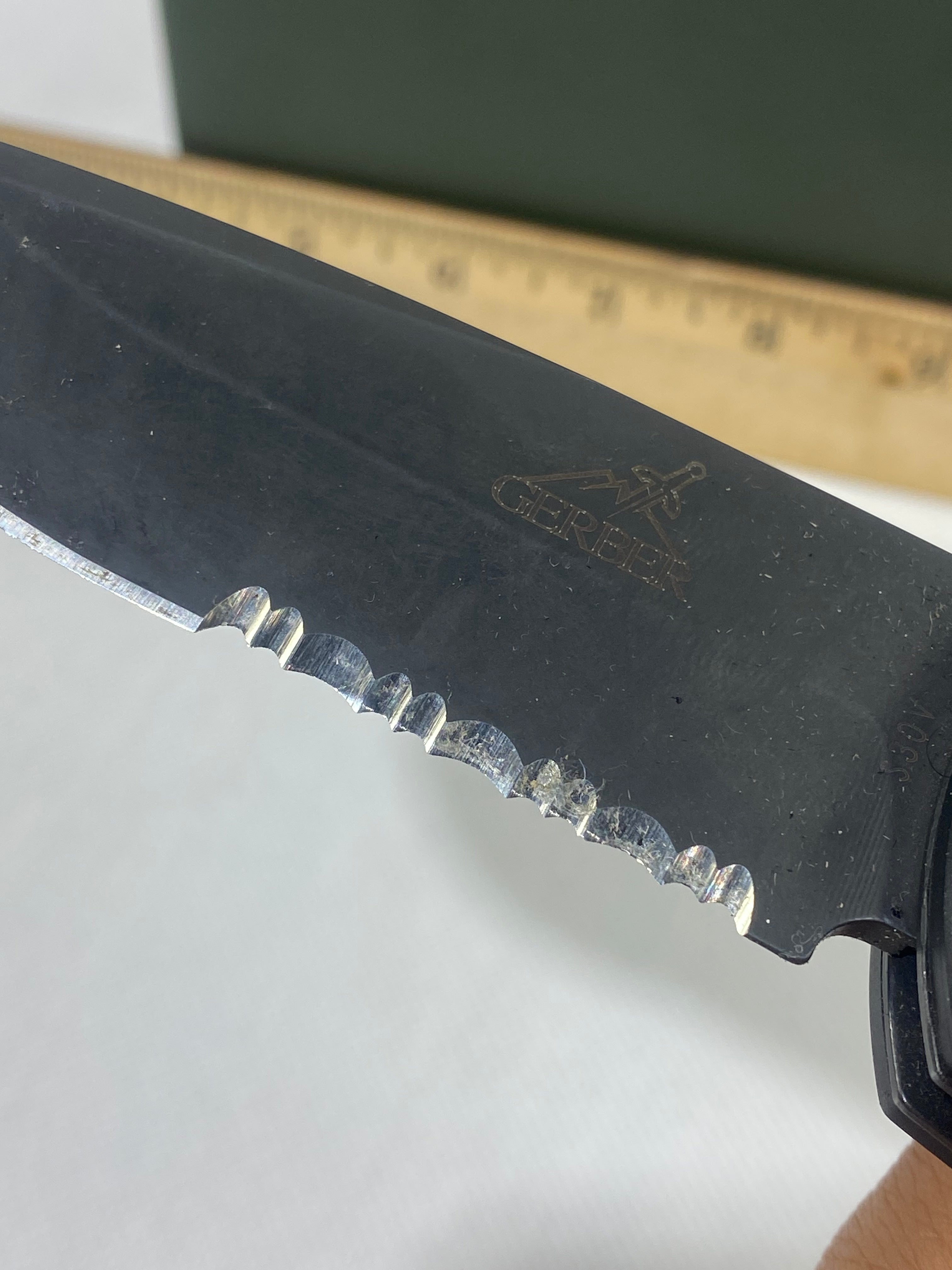 Gerber -91. 06. Light usage. Dings on blade.