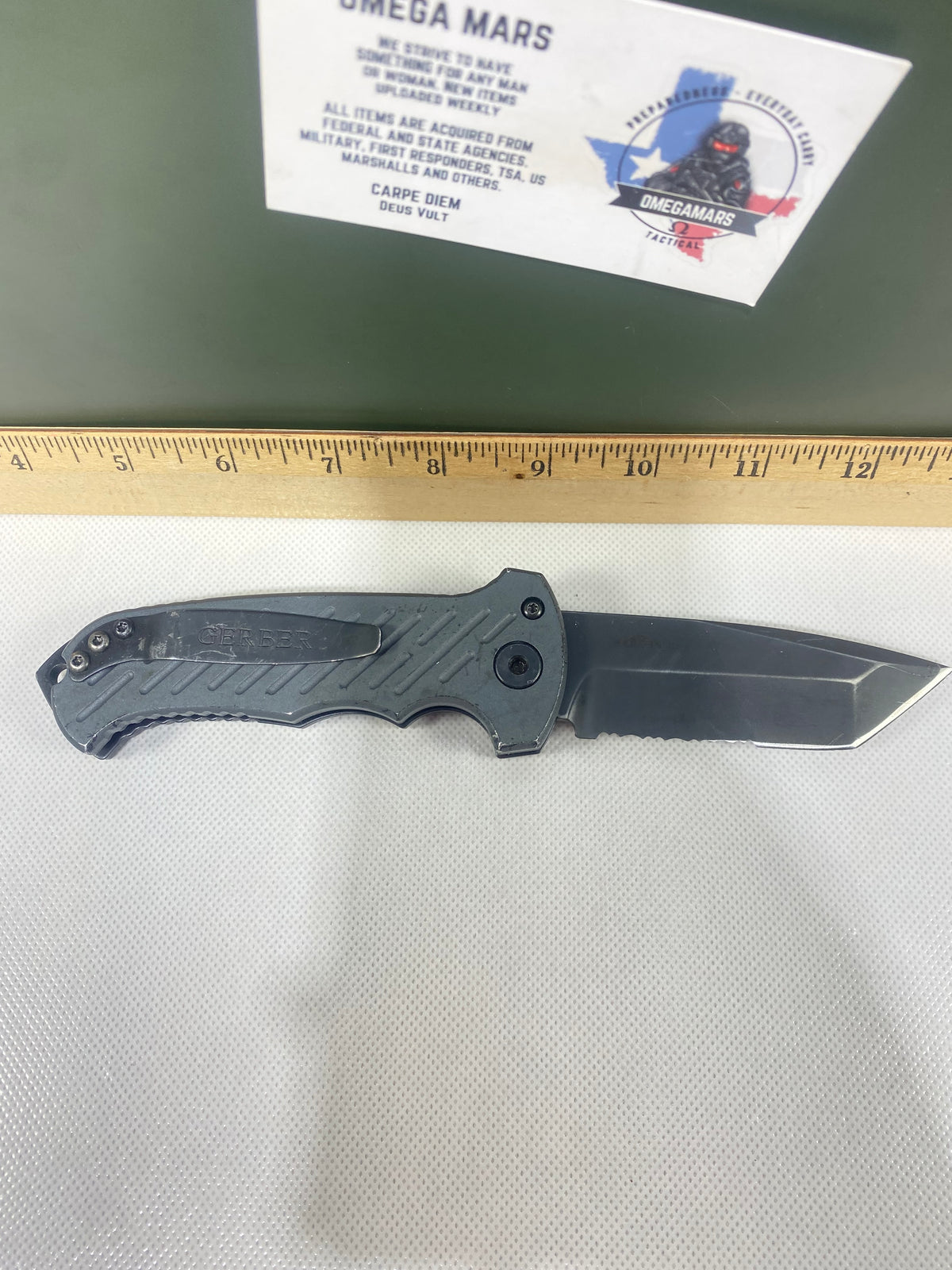 Gerber -92. 06. Light usage. Resharpened.