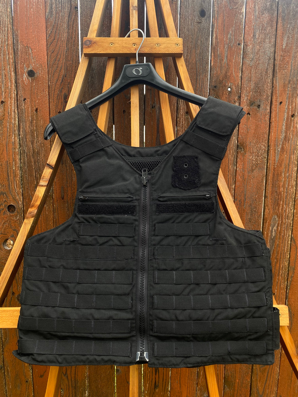 Pre-Owned Point-Blank Guardian MOLLE Vest Carriers in Black. Light usage.
