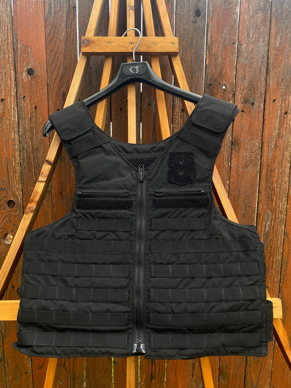 Pre-Owned Point-Blank Guardian MOLLE Vest Carriers in Black. Light usage.