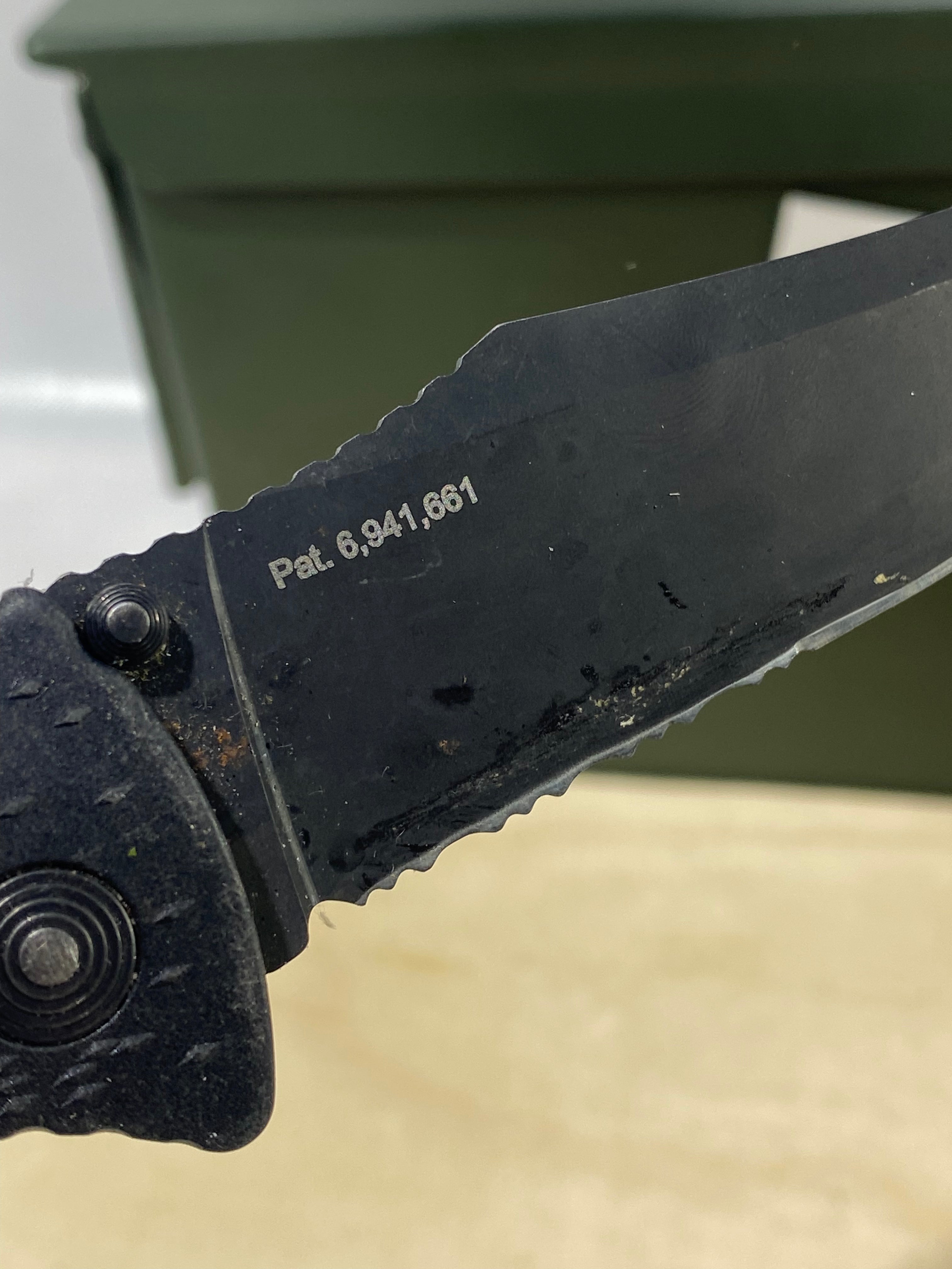 SOG Trident A/O #SG2. Light Usage. Dirty. Possible Rust