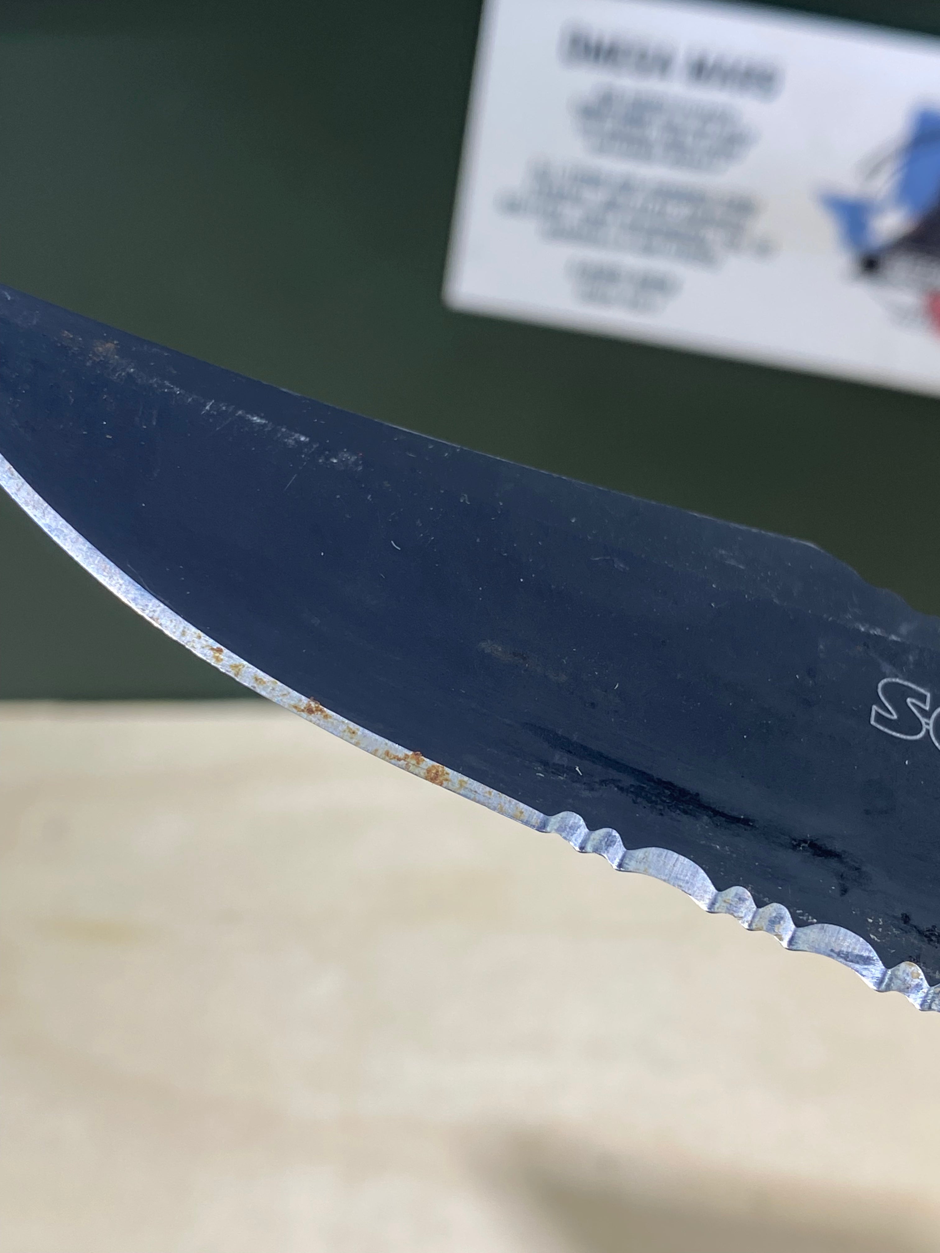 SOG Trident A/O #SG2. Light Usage. Dirty. Possible Rust