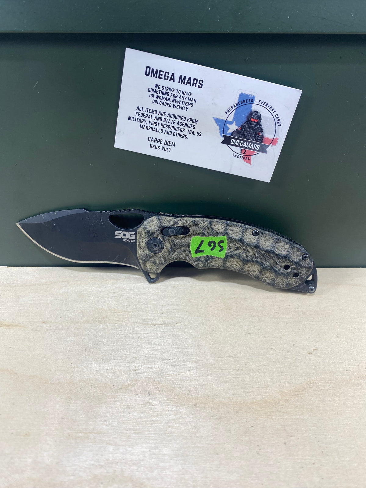 SOG Kiku XR #SG7. Light Usage. Resharpened.