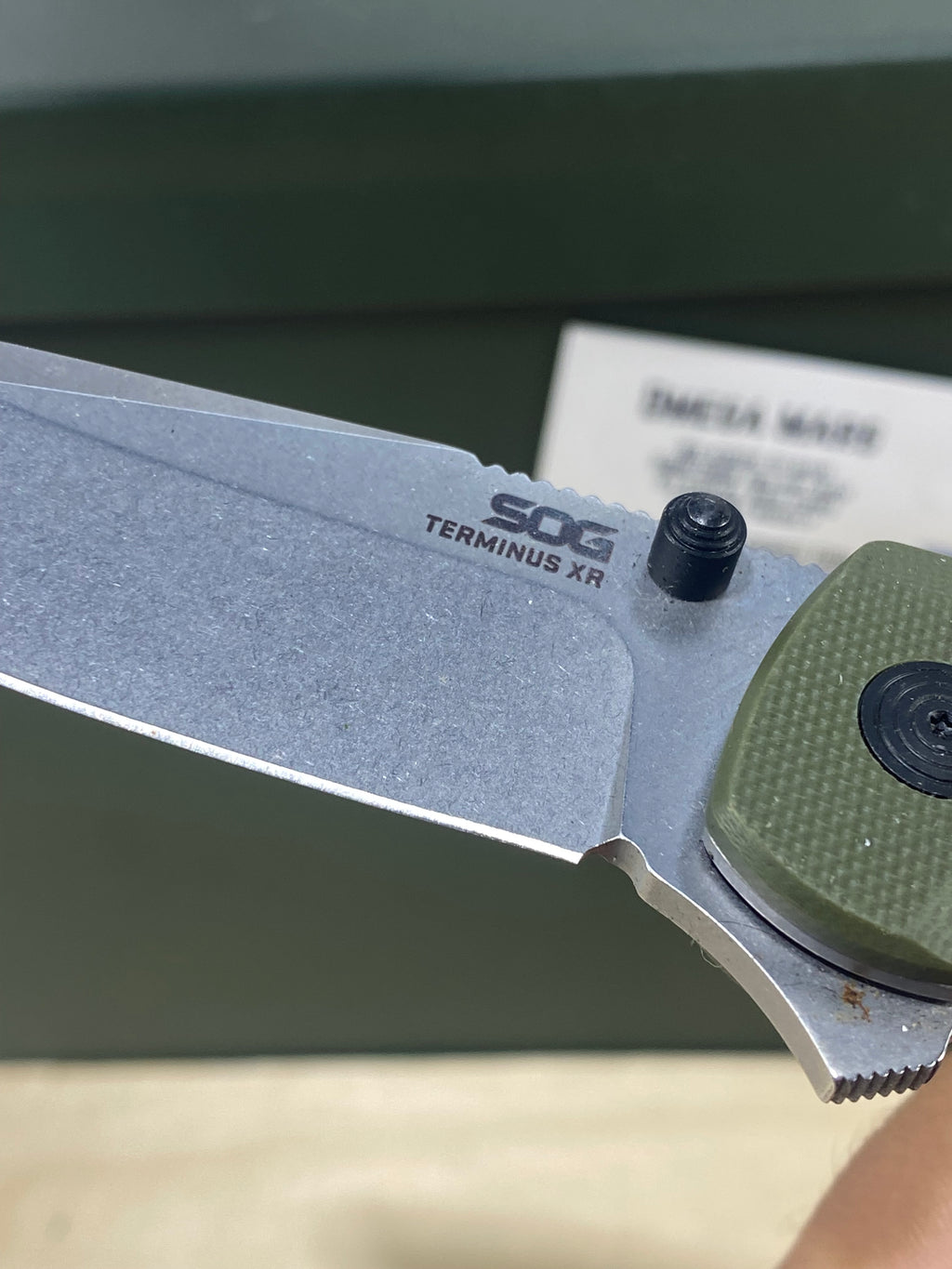 SOG Terminus XR #SG8. Light Usage.