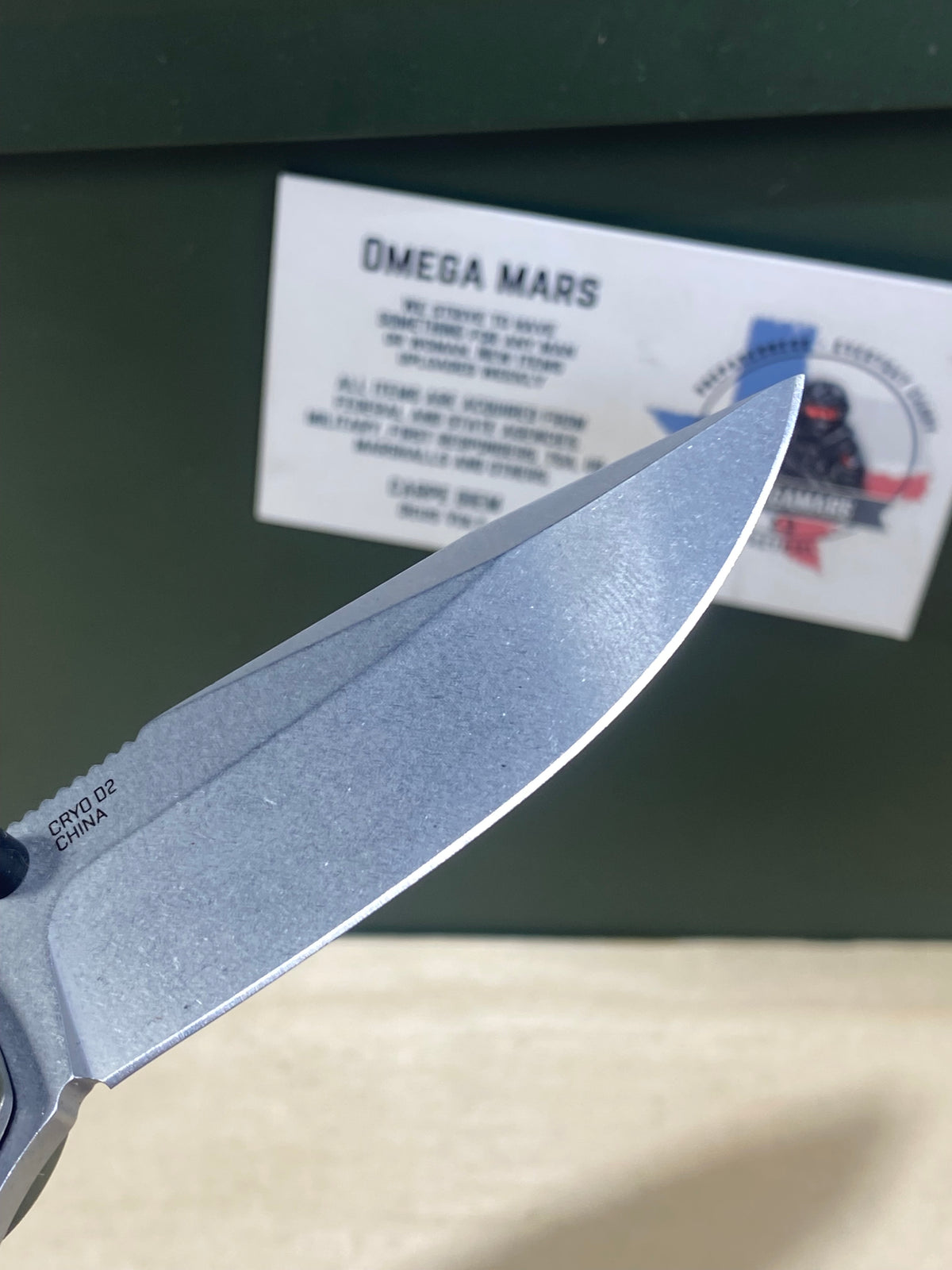 SOG Terminus XR #SG8. Light Usage.