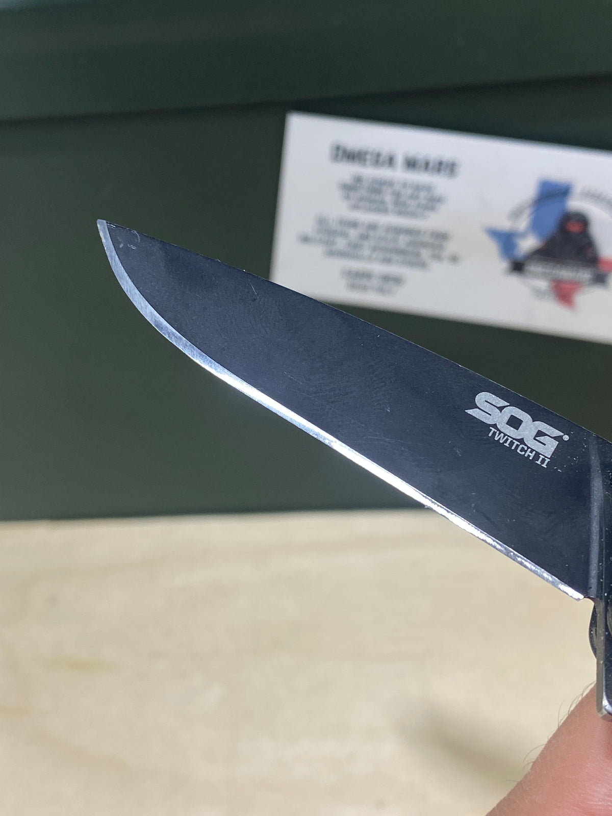 SOG Twitch II A/O #SG10. Light Usage. Resharpened.