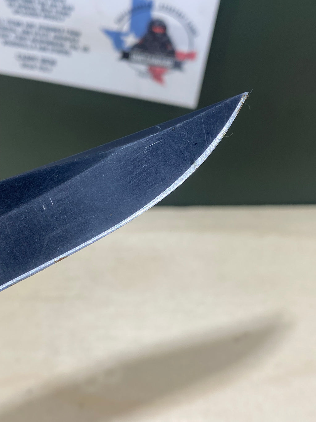 SOG Salute Mini #SG12.  Light Usage. Little dirty. Resharpened.