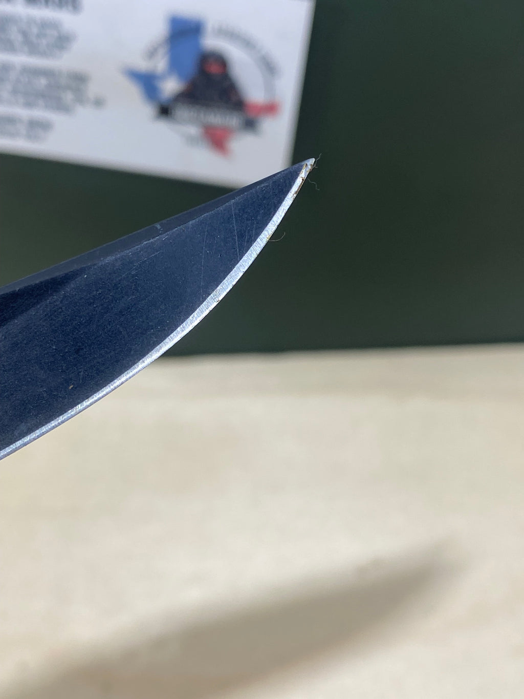 SOG Salute Mini #SG12.  Light Usage. Little dirty. Resharpened.
