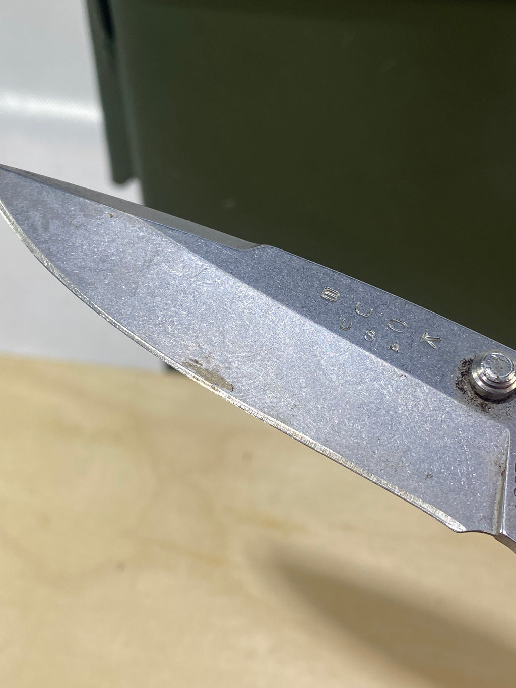 Buck 285 #BK1. Light Usage. Dirty. Resharpened.