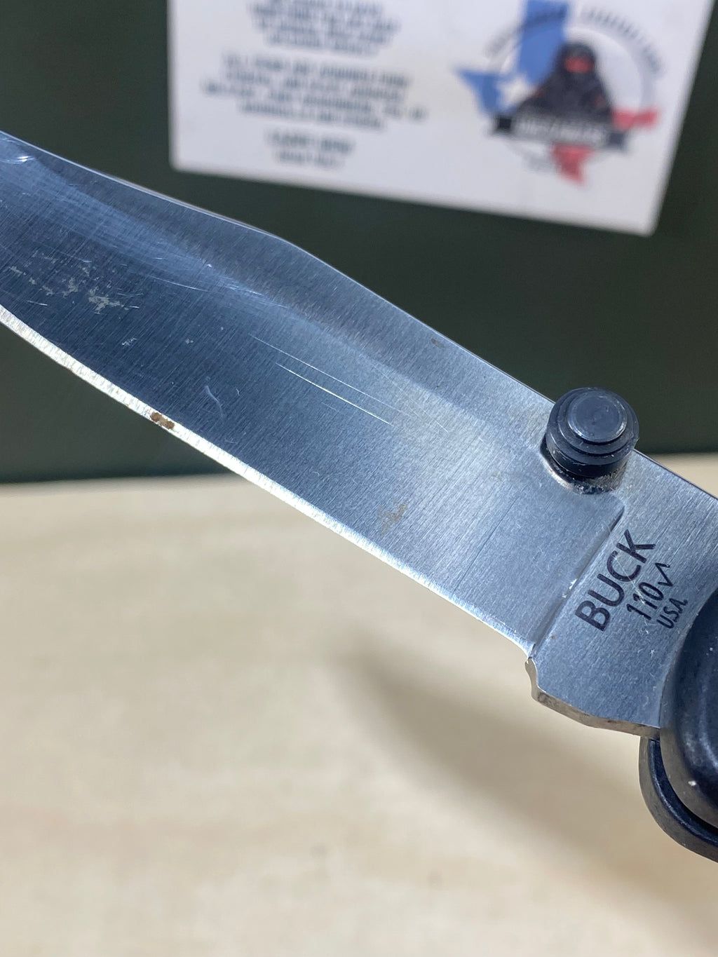 Buck 110 #BK12. Light Usage. Possible rust.