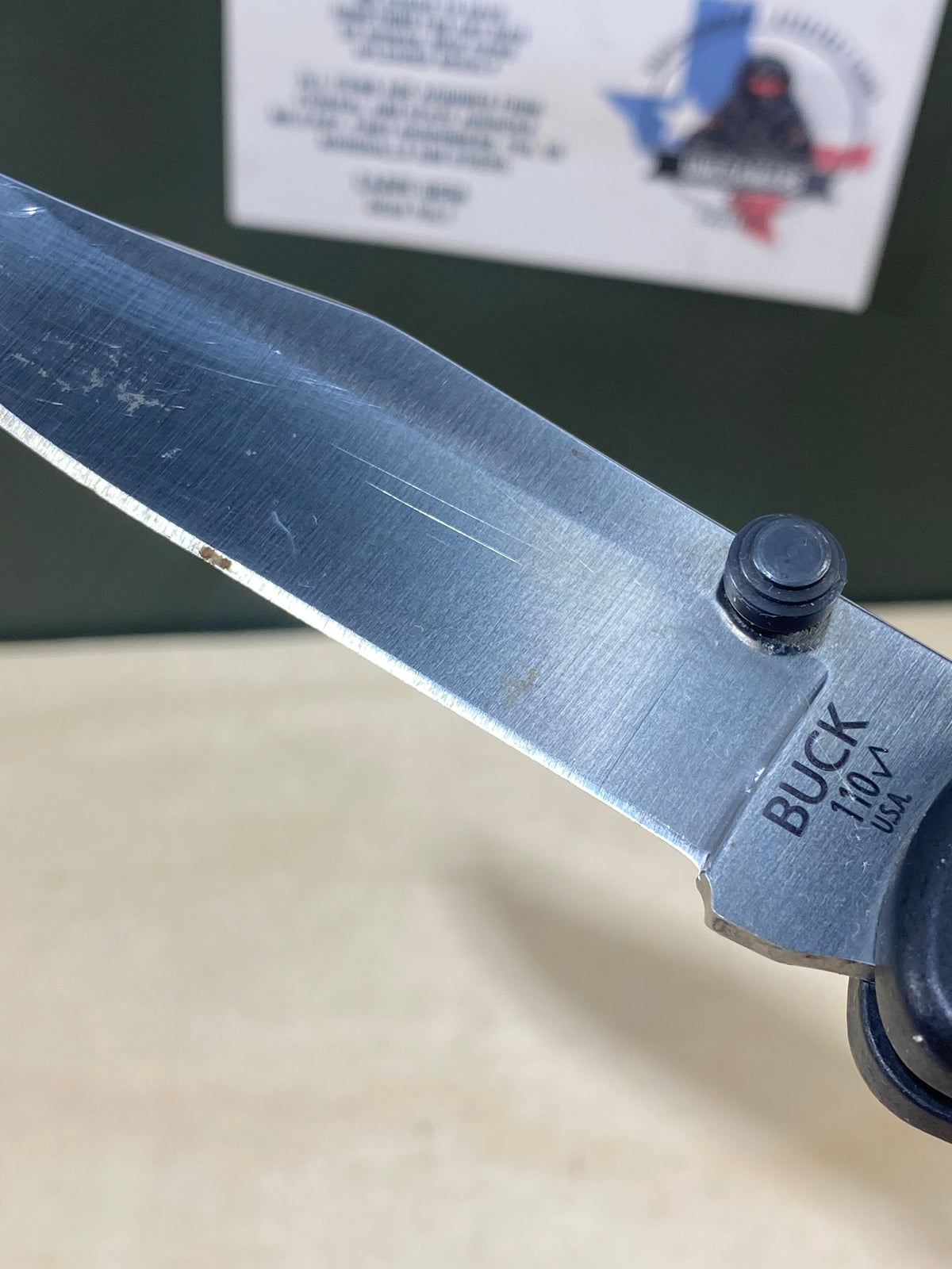 Buck 110 #BK12. Light Usage. Possible rust.