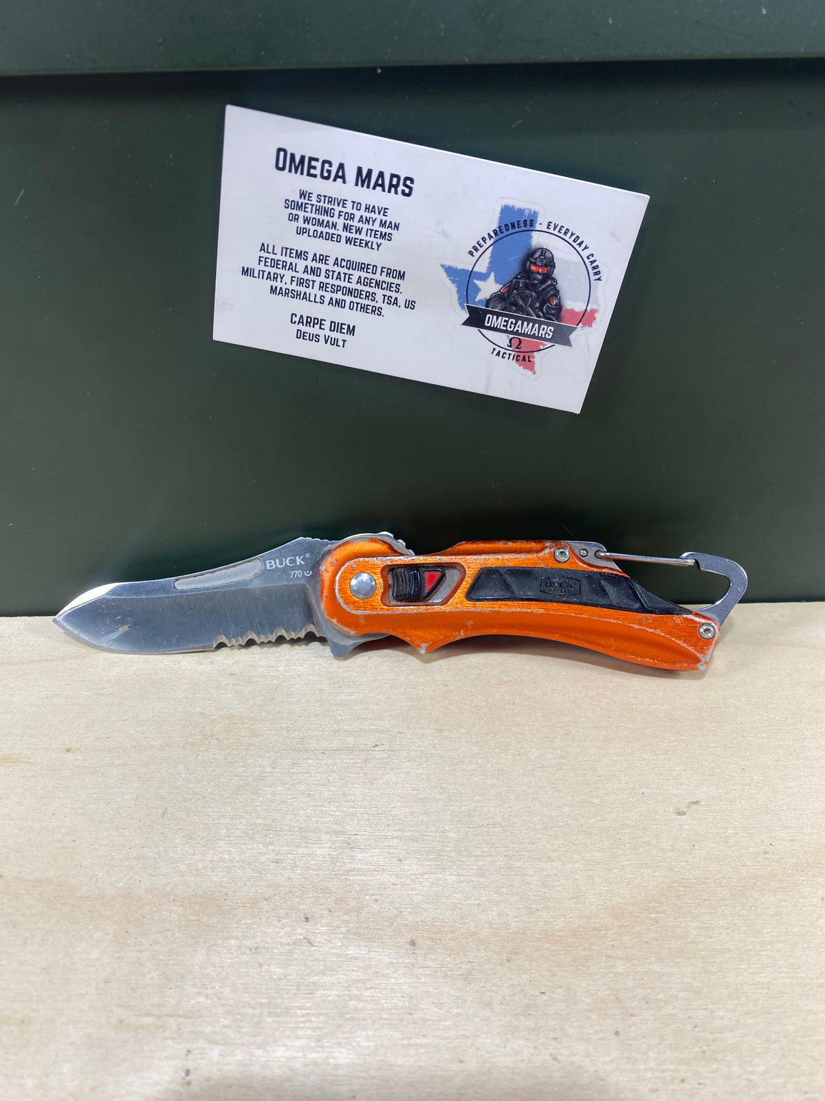 Buck 770 #BK15. Light Usage. Dirty. Resharpened.