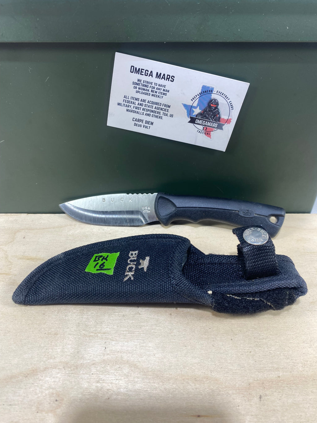 Buck 673 #BK16.  Light Usage. Dings on blade.