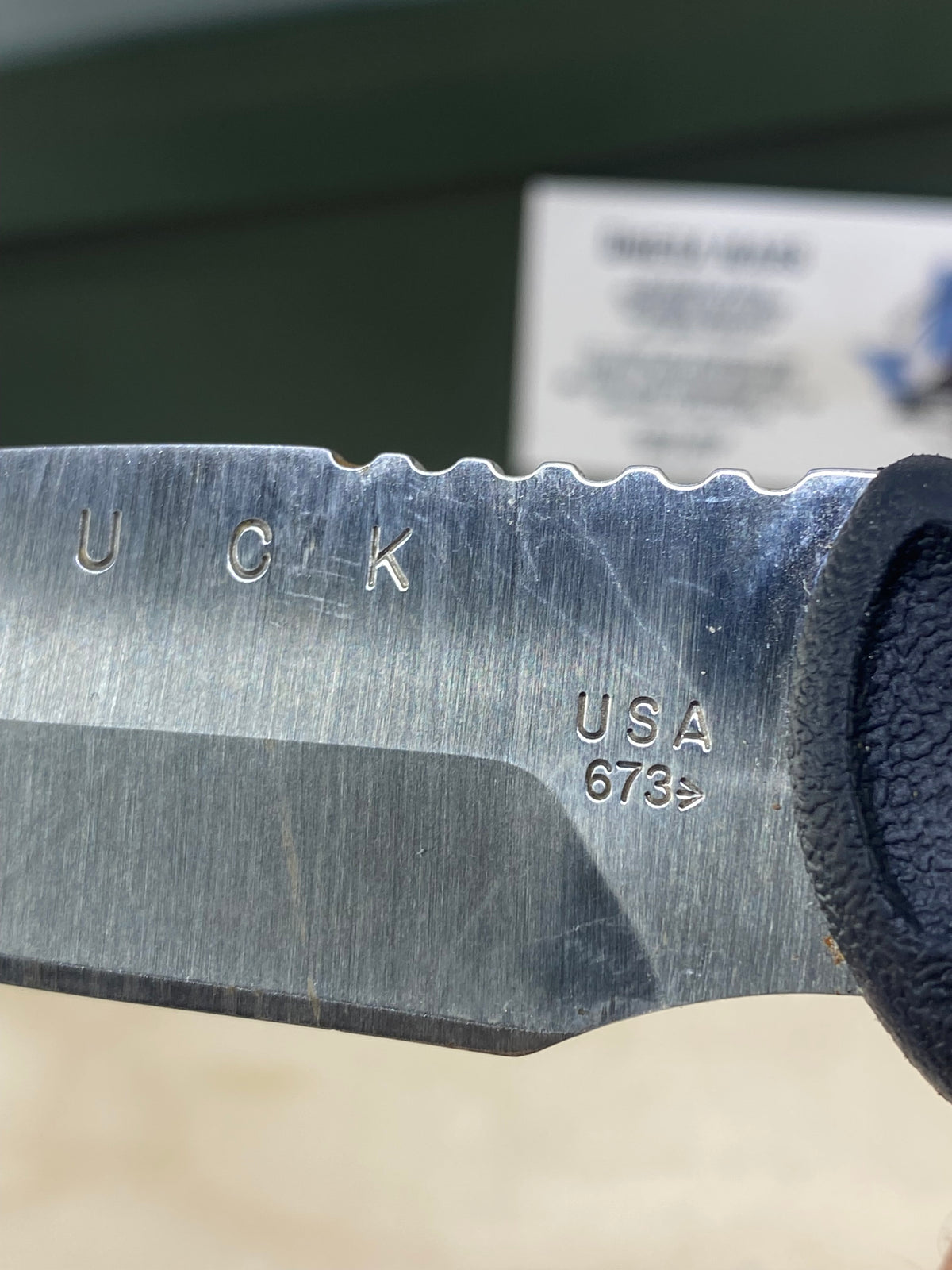 Buck 673 #BK16.  Light Usage. Dings on blade.