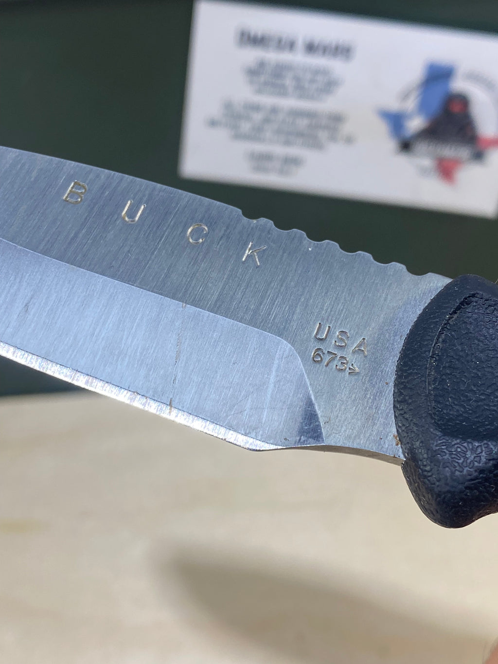 Buck 673 #BK16.  Light Usage. Dings on blade.