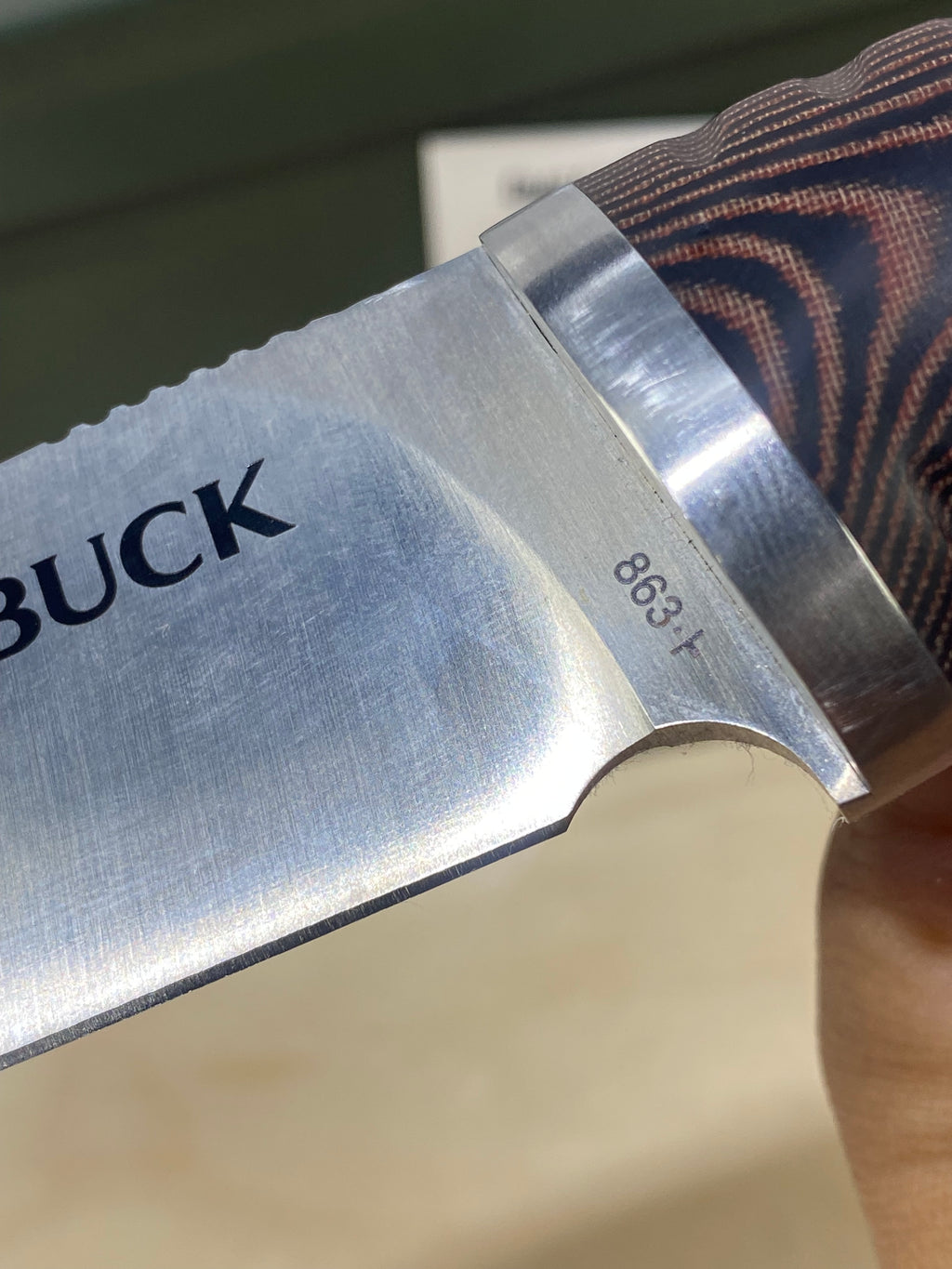 Buck 863 #BK17. Light Usage. Resharpened. Sheath broken.