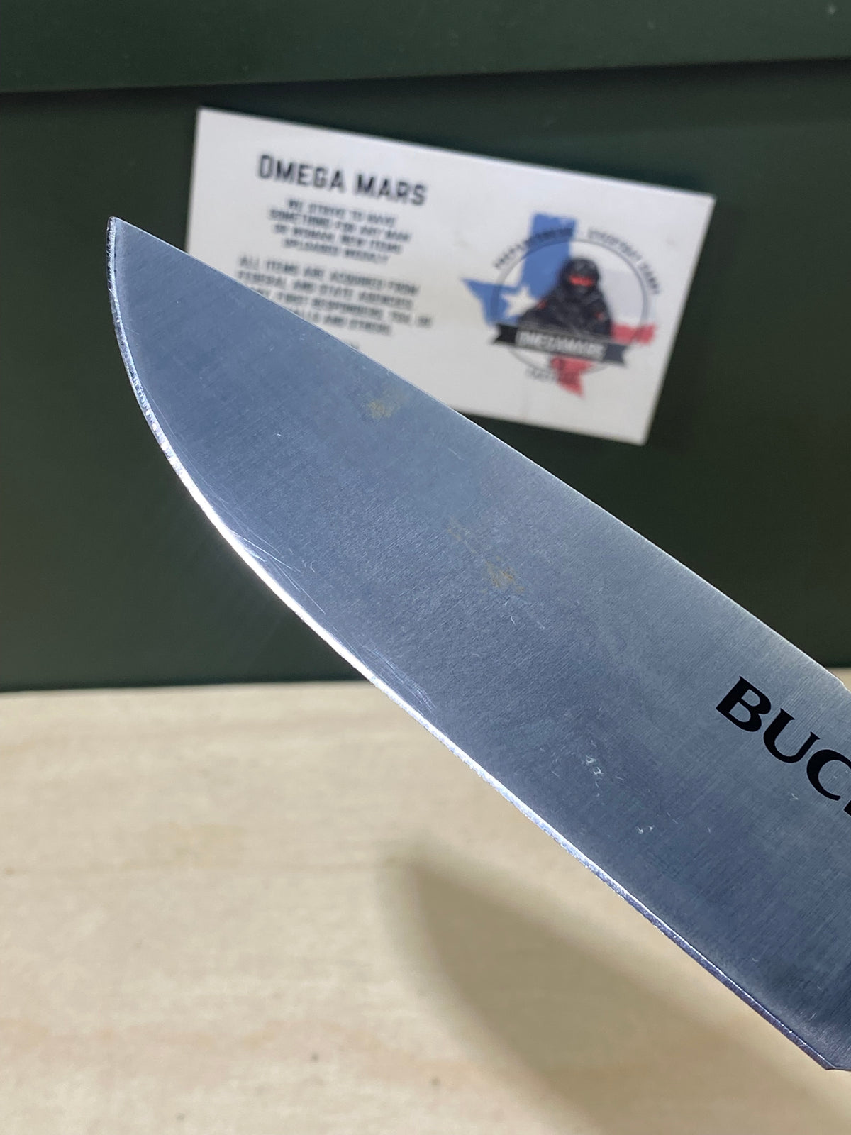 Buck 863 #BK17. Light Usage. Resharpened. Sheath broken.