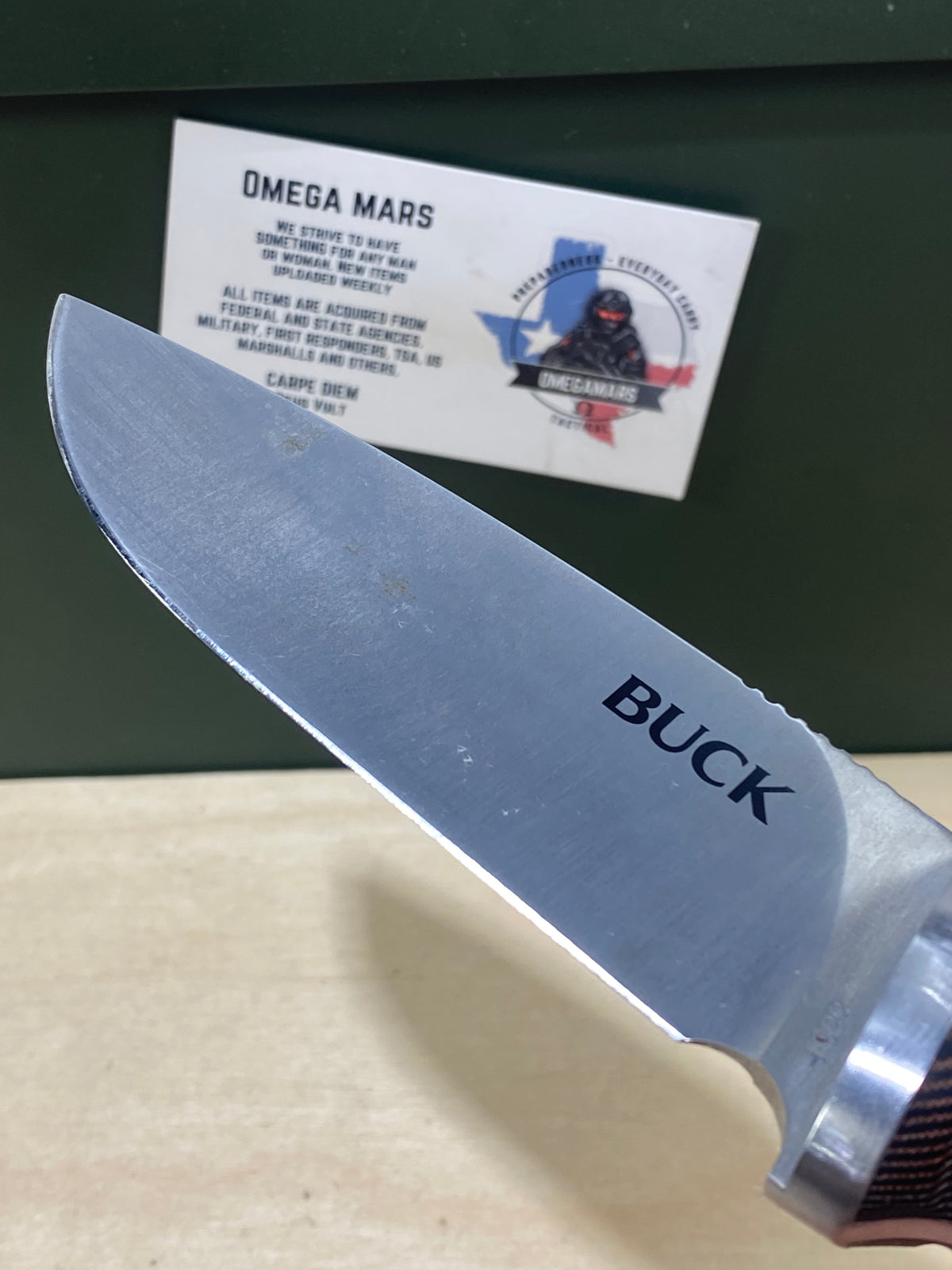 Buck 863 #BK17. Light Usage. Resharpened. Sheath broken.