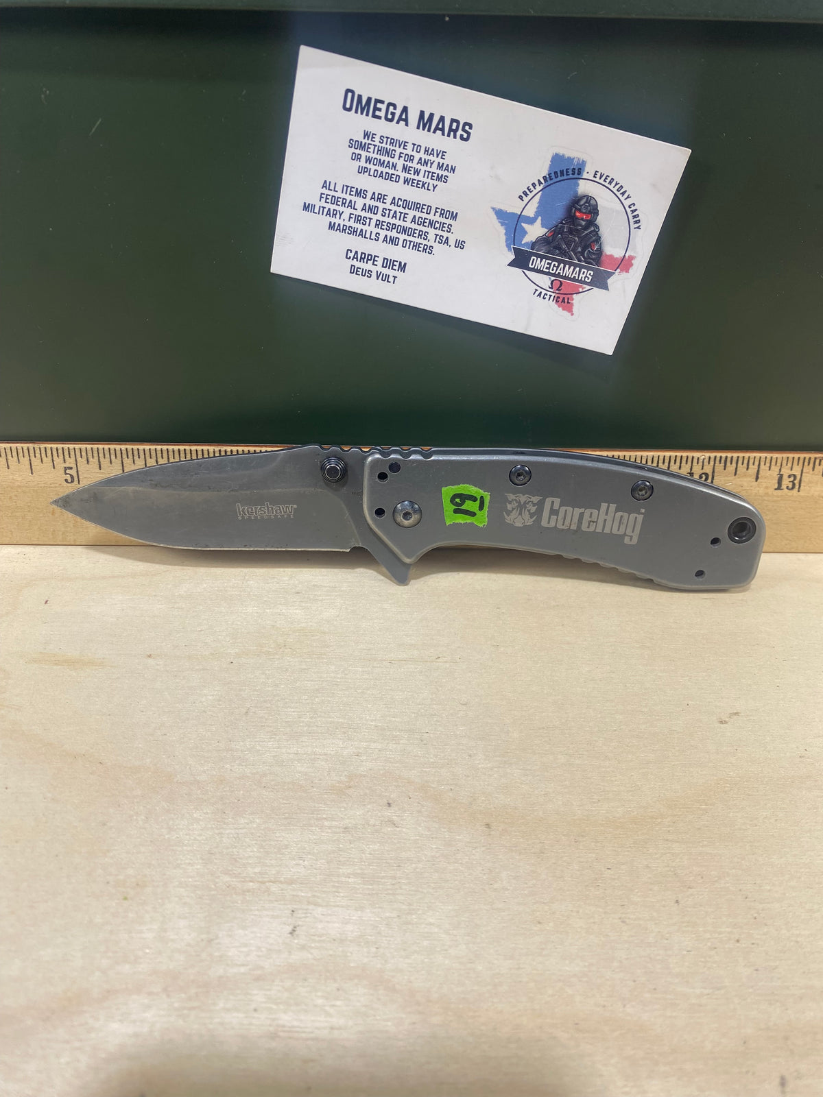Kershaw Cryo II 1556TI #19. Light Usage. Possible rust. Resharpened. Dings on blade.