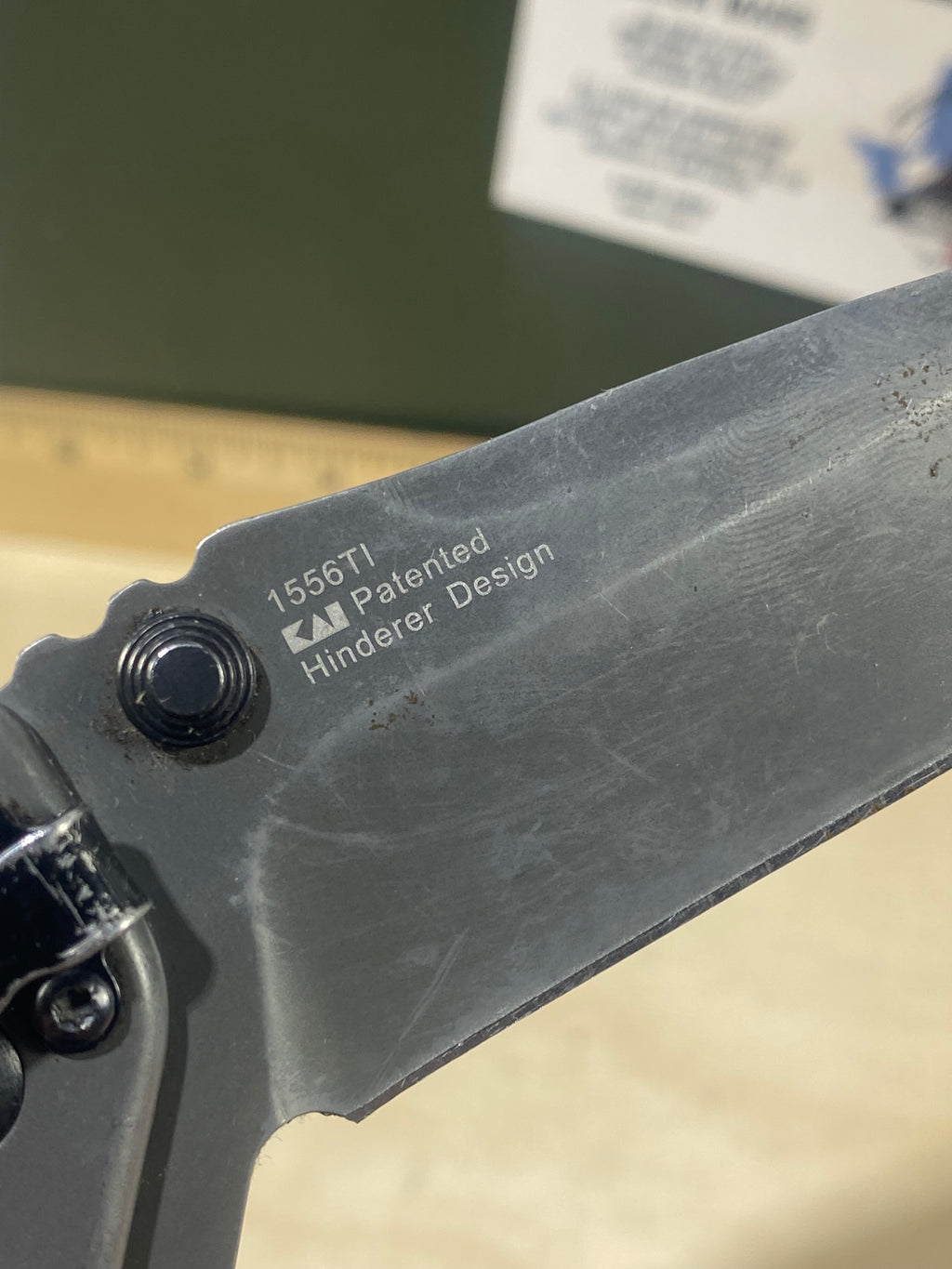 Kershaw Cryo II 1556TI #19. Light Usage. Possible rust. Resharpened. Dings on blade.