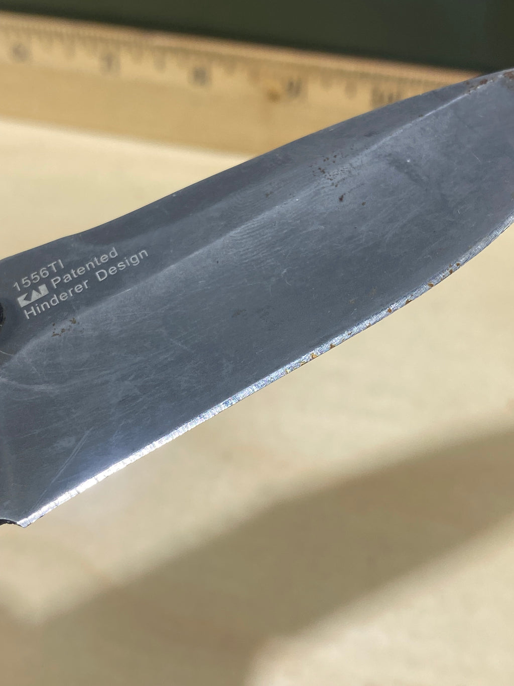 Kershaw Cryo II 1556TI #19. Light Usage. Possible rust. Resharpened. Dings on blade.