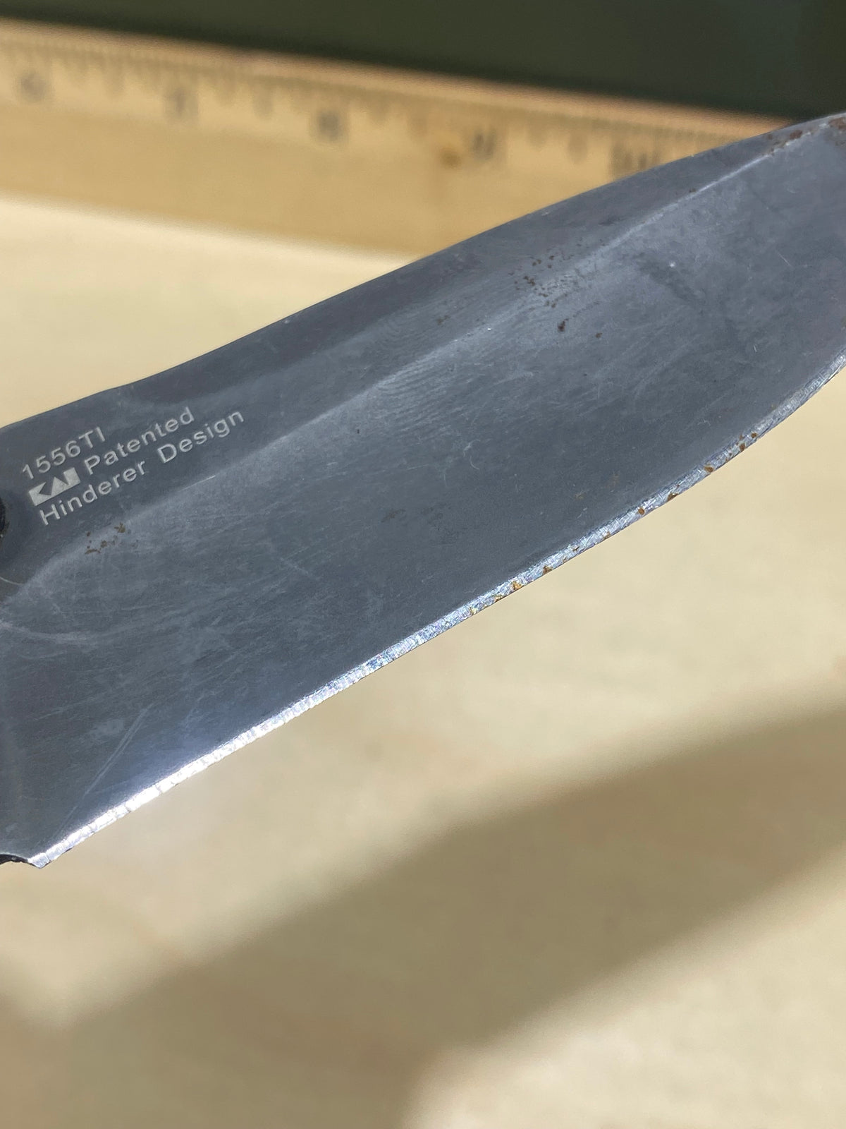 Kershaw Cryo II 1556TI #19. Light Usage. Possible rust. Resharpened. Dings on blade.