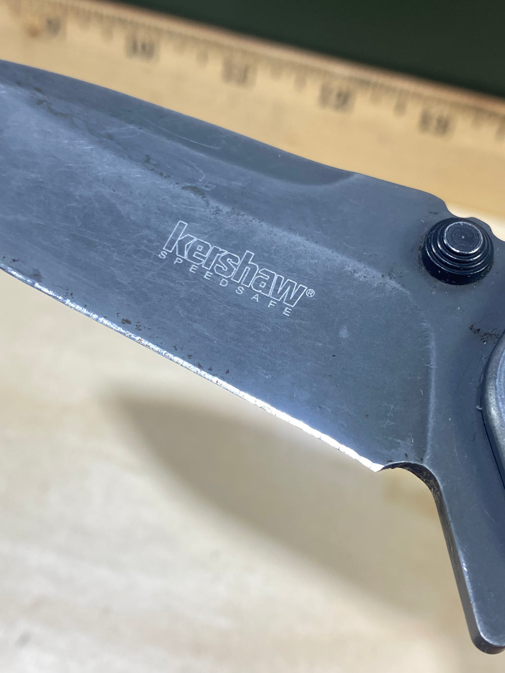Kershaw Cryo II 1556TI #19. Light Usage. Possible rust. Resharpened. Dings on blade.