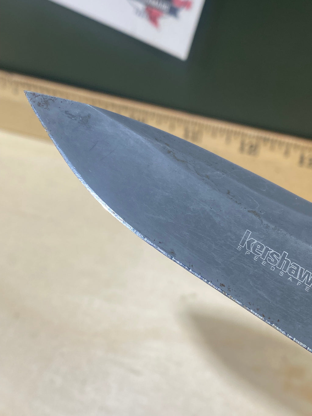 Kershaw Cryo II 1556TI #19. Light Usage. Possible rust. Resharpened. Dings on blade.