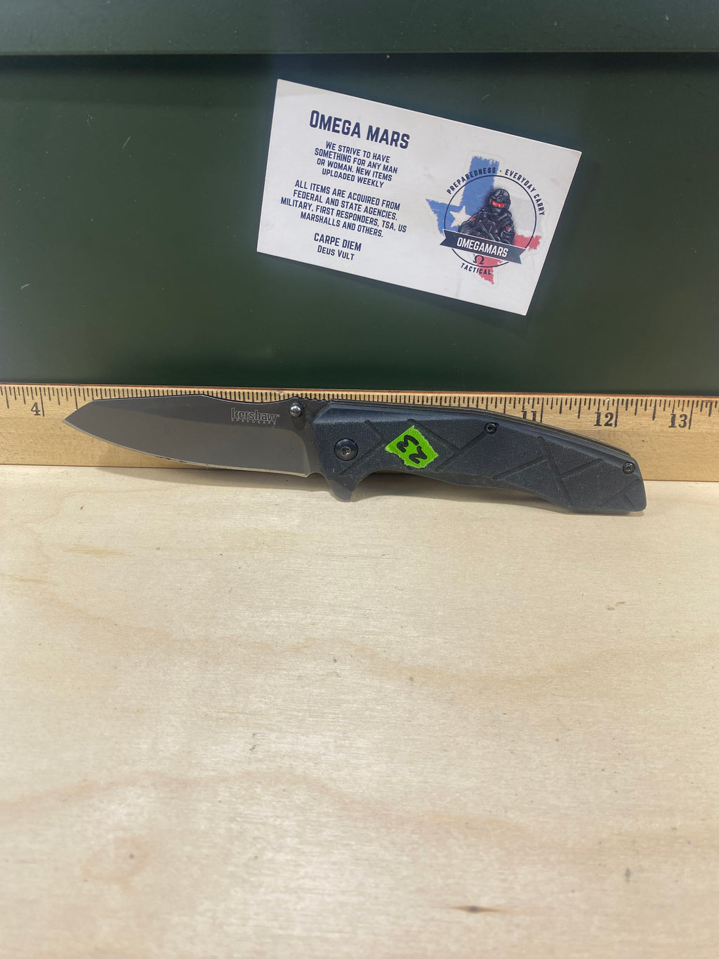 Kershaw 2018WM #23. Light Usage. Dirty. Dings on blade.