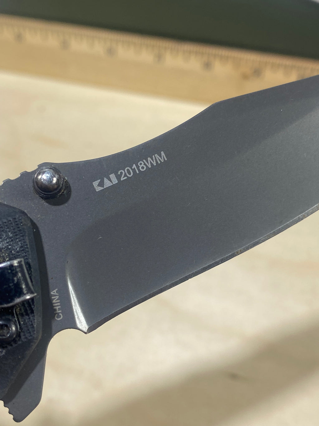 Kershaw 2018WM #23. Light Usage. Dirty. Dings on blade.