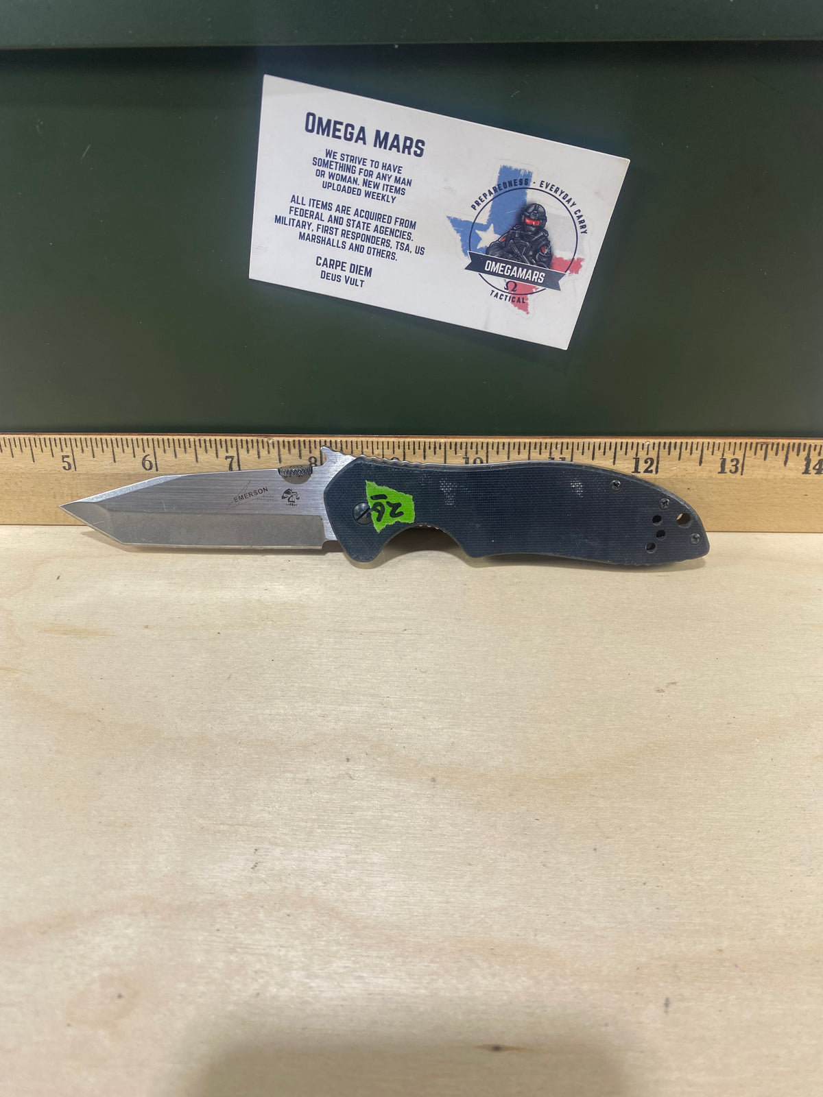 Kershaw CQC-7K 6034T #27. Light Usage. Ding on blade.