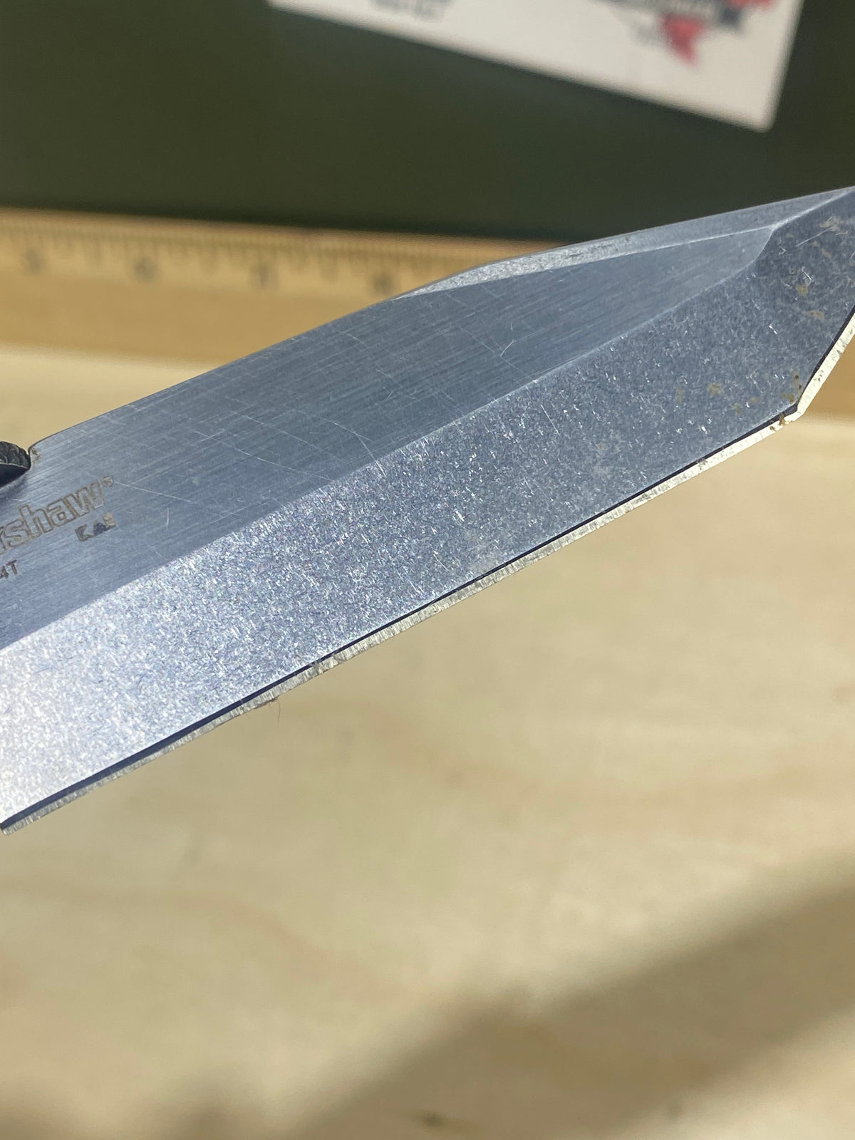 Kershaw CQC-7K 6034T #27. Light Usage. Ding on blade.