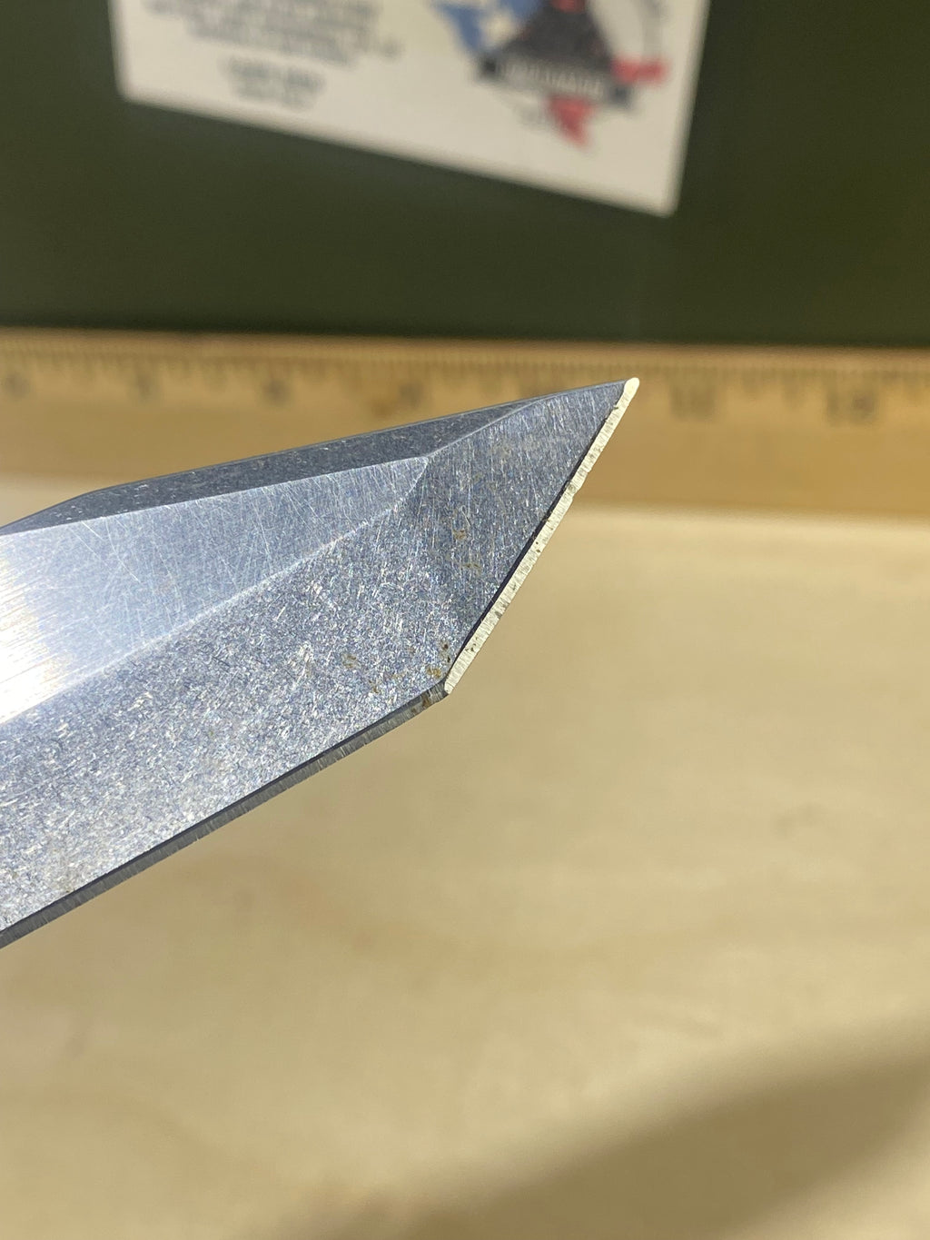Kershaw CQC-7K 6034T #27. Light Usage. Ding on blade.
