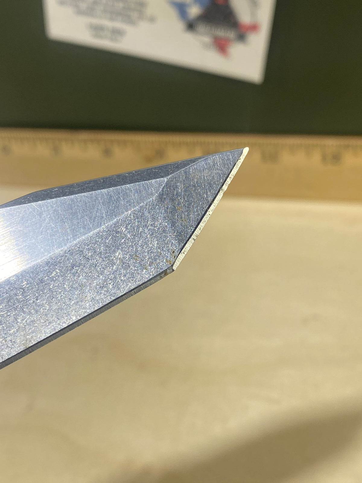 Kershaw CQC-7K 6034T #27. Light Usage. Ding on blade.