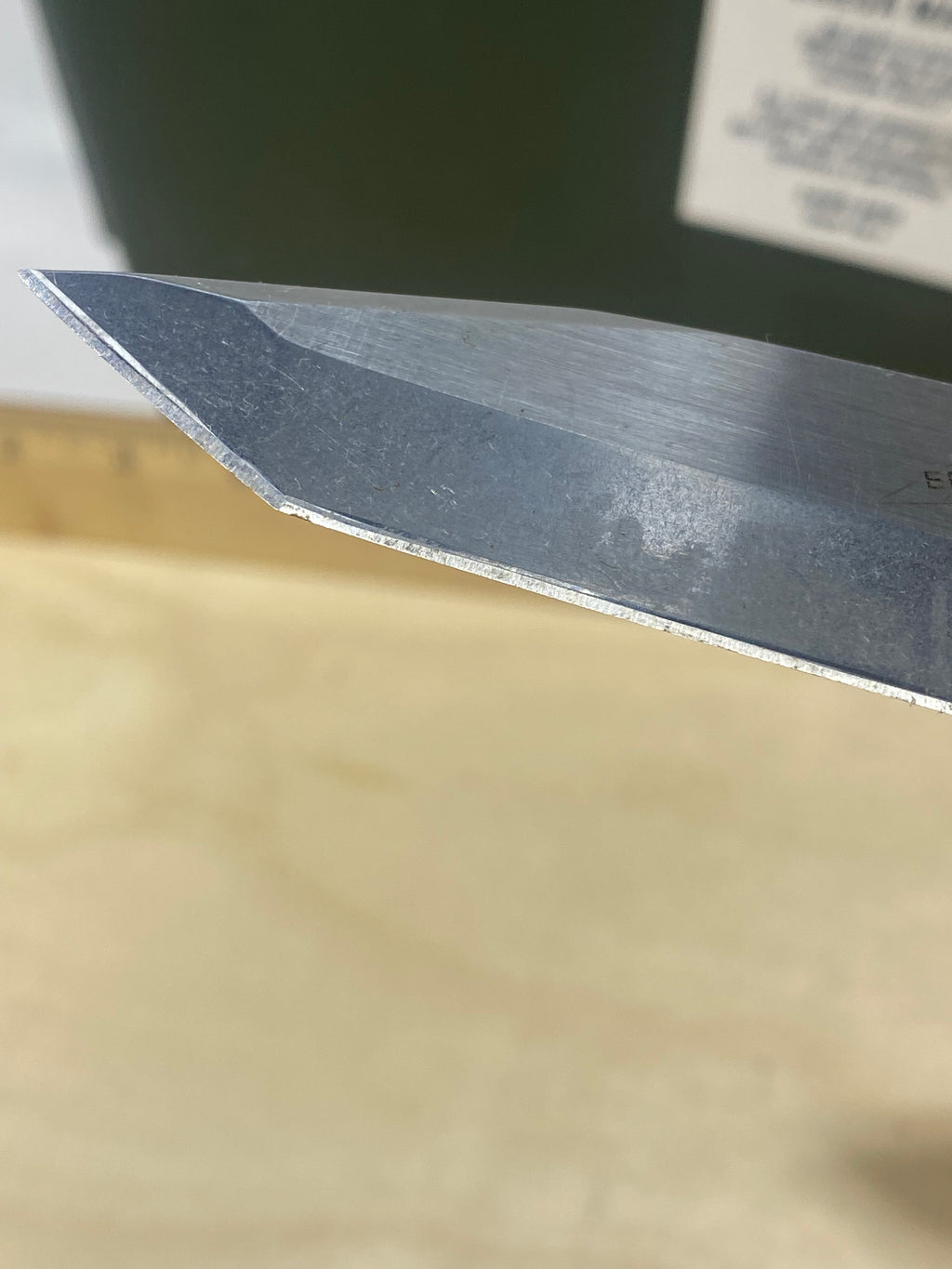 Kershaw CQC-7K 6034T #27. Light Usage. Ding on blade.