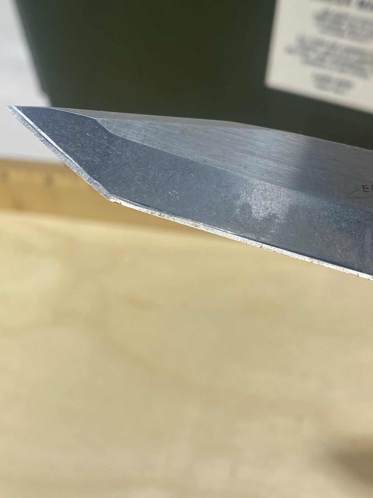 Kershaw CQC-7K 6034T #27. Light Usage. Ding on blade.
