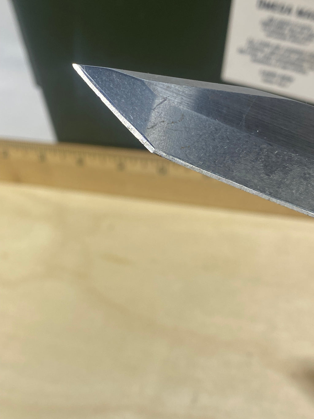Kershaw CQC-7K 6034T #27. Light Usage. Ding on blade.