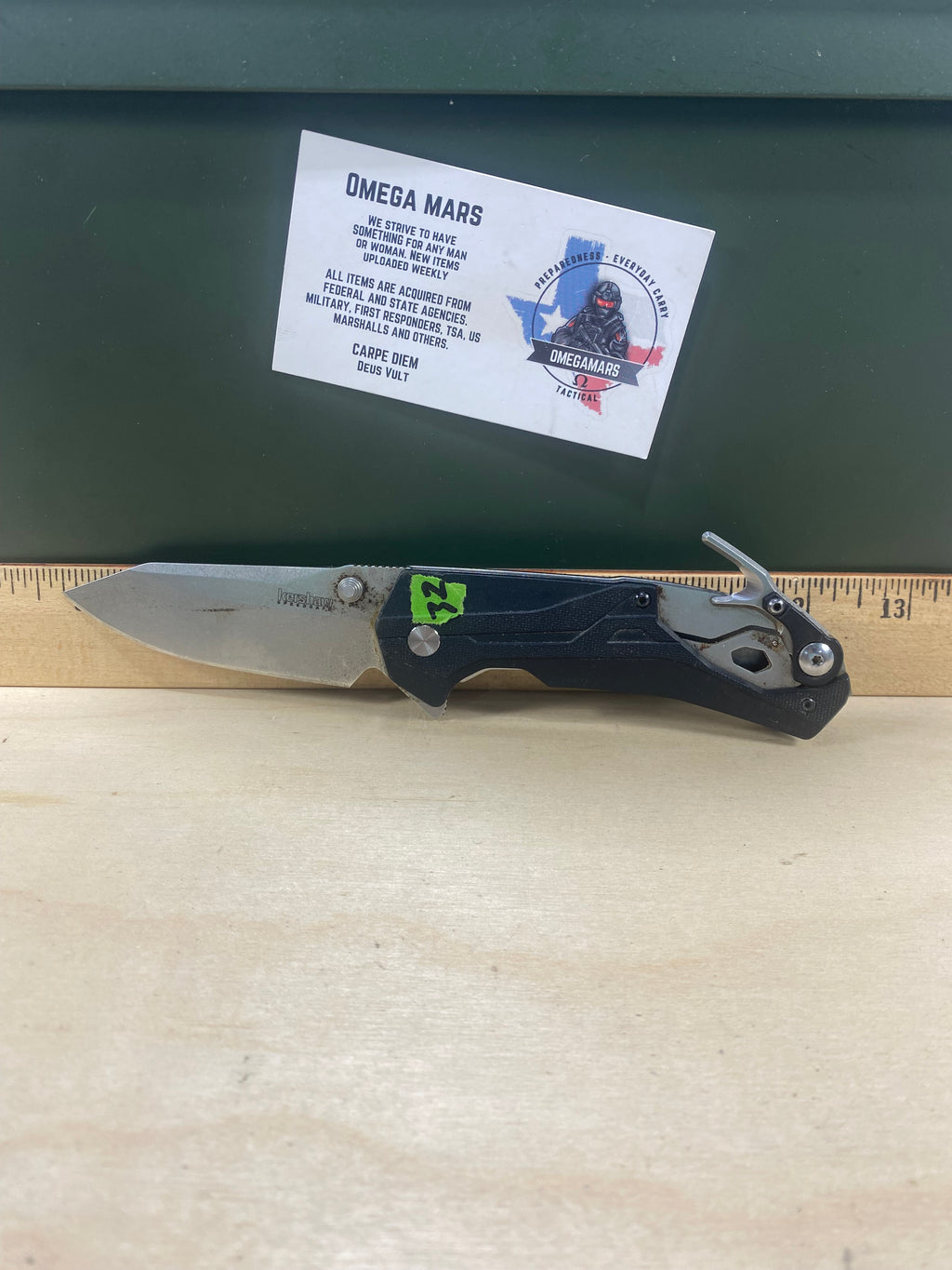 Kershaw Drivetrain 8655 #32. Light Usage. Possible rust. Resharpened.