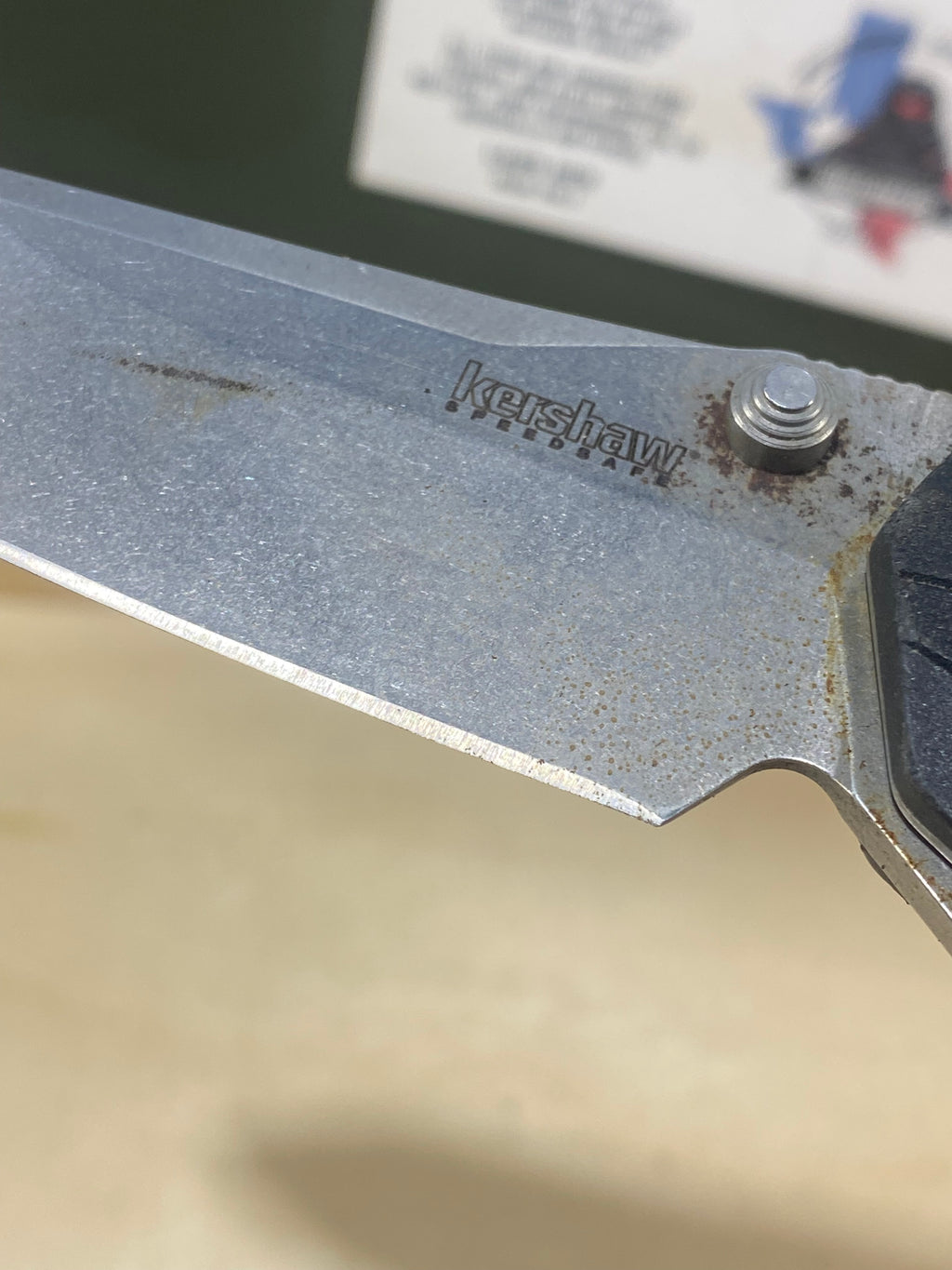 Kershaw Drivetrain 8655 #32. Light Usage. Possible rust. Resharpened.